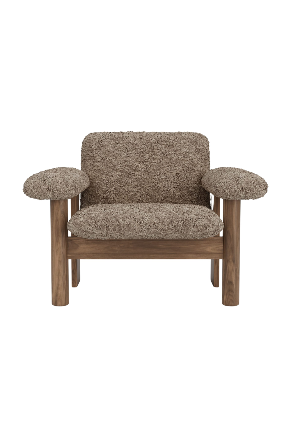 Low Back Sheep Skin Lounge Chair | Audo Copenhagen Brasilia | Oroa.com