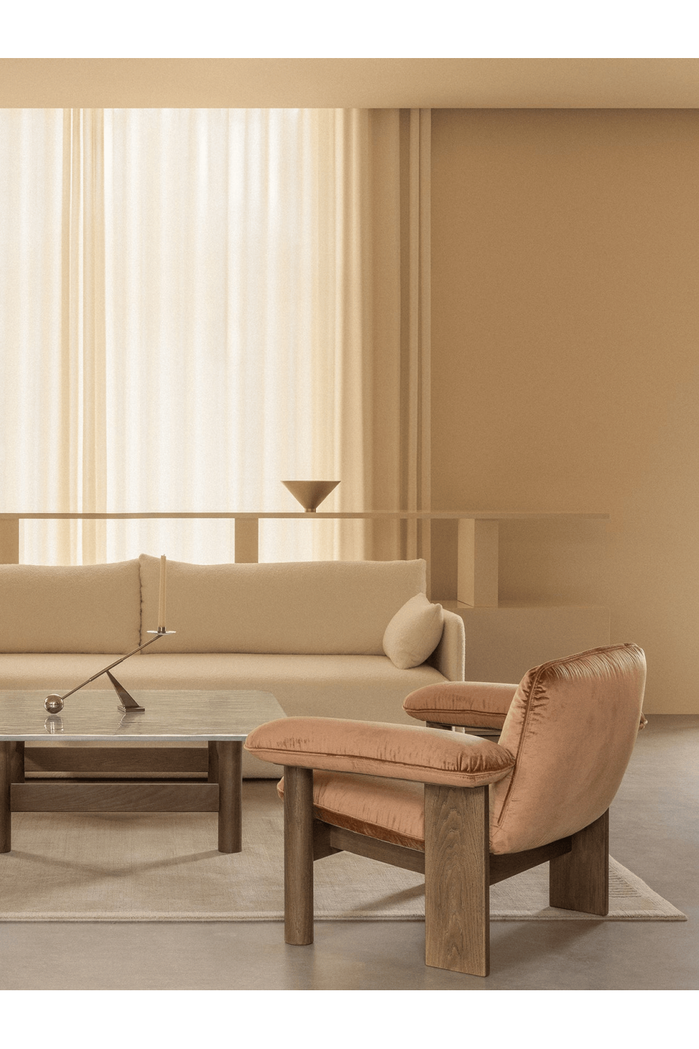 Upholstered Lounge Armchair | Oroa.com