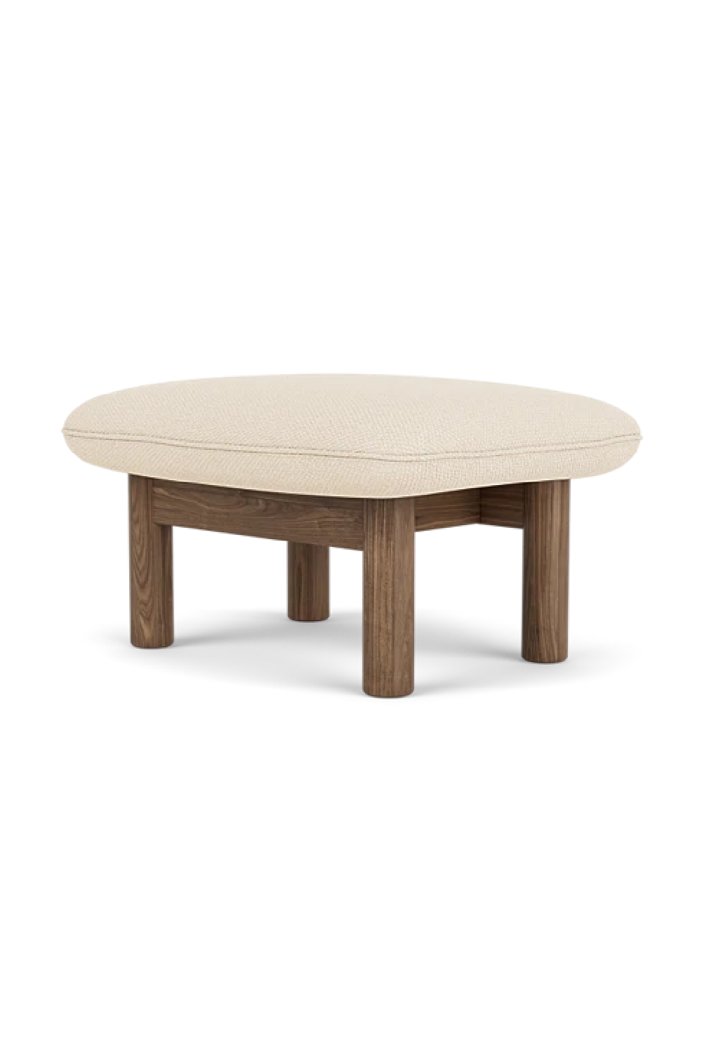 Cushioned Wooden Ottoman | Audo Copenhagen Brasilia | Oroa.com