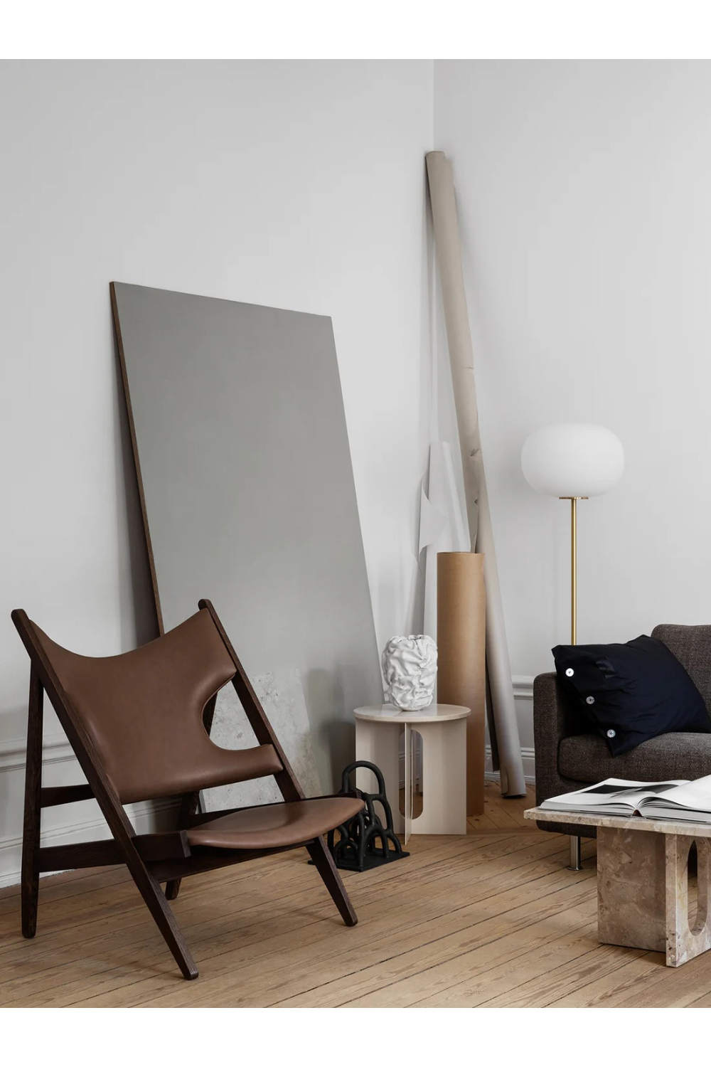 Leather Lounge Chair | Audo Copenhagen Knitting | Oroa.com