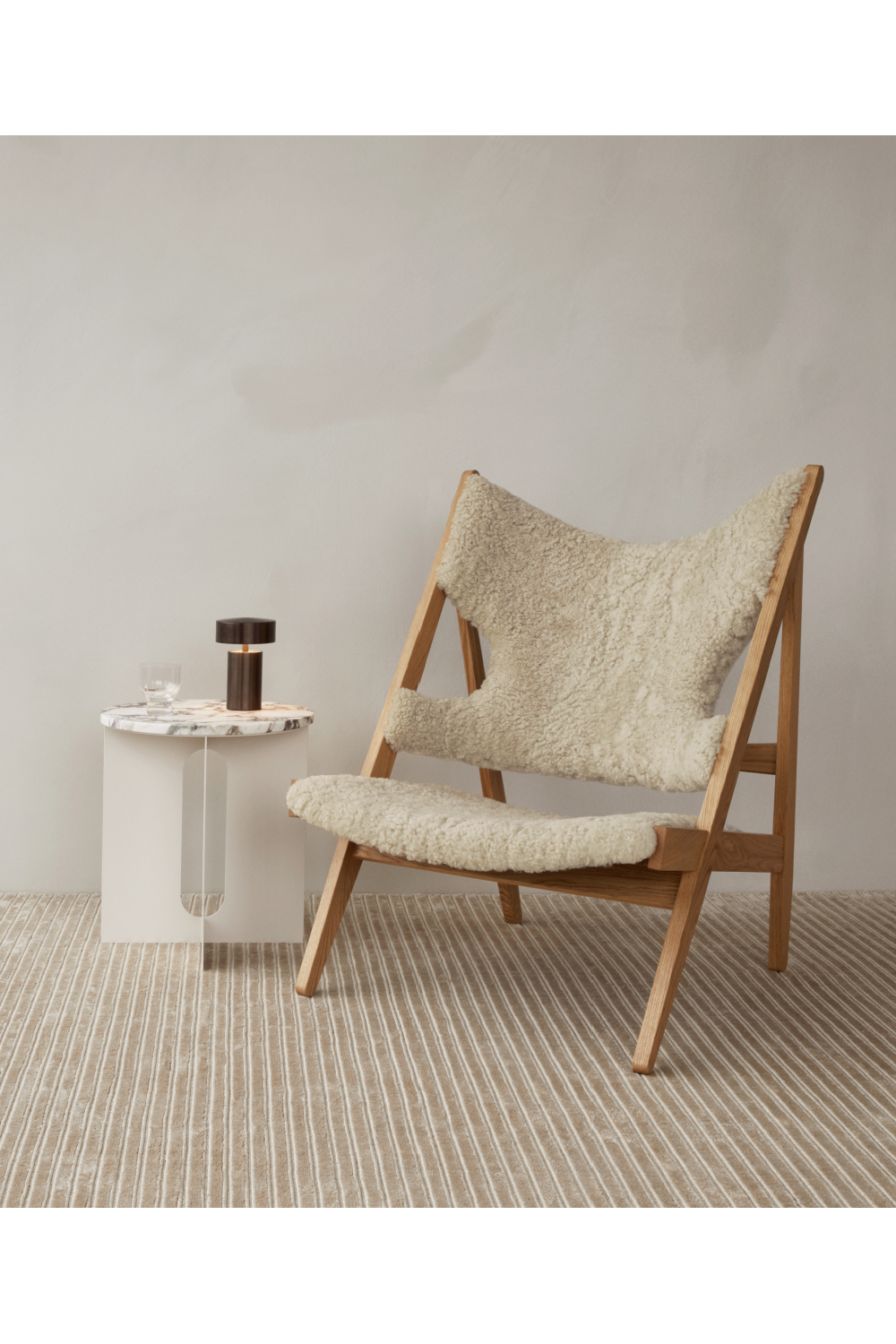 Sheepskin Lounge Chair | Audo Copenhagen Knitting | Oroa.com