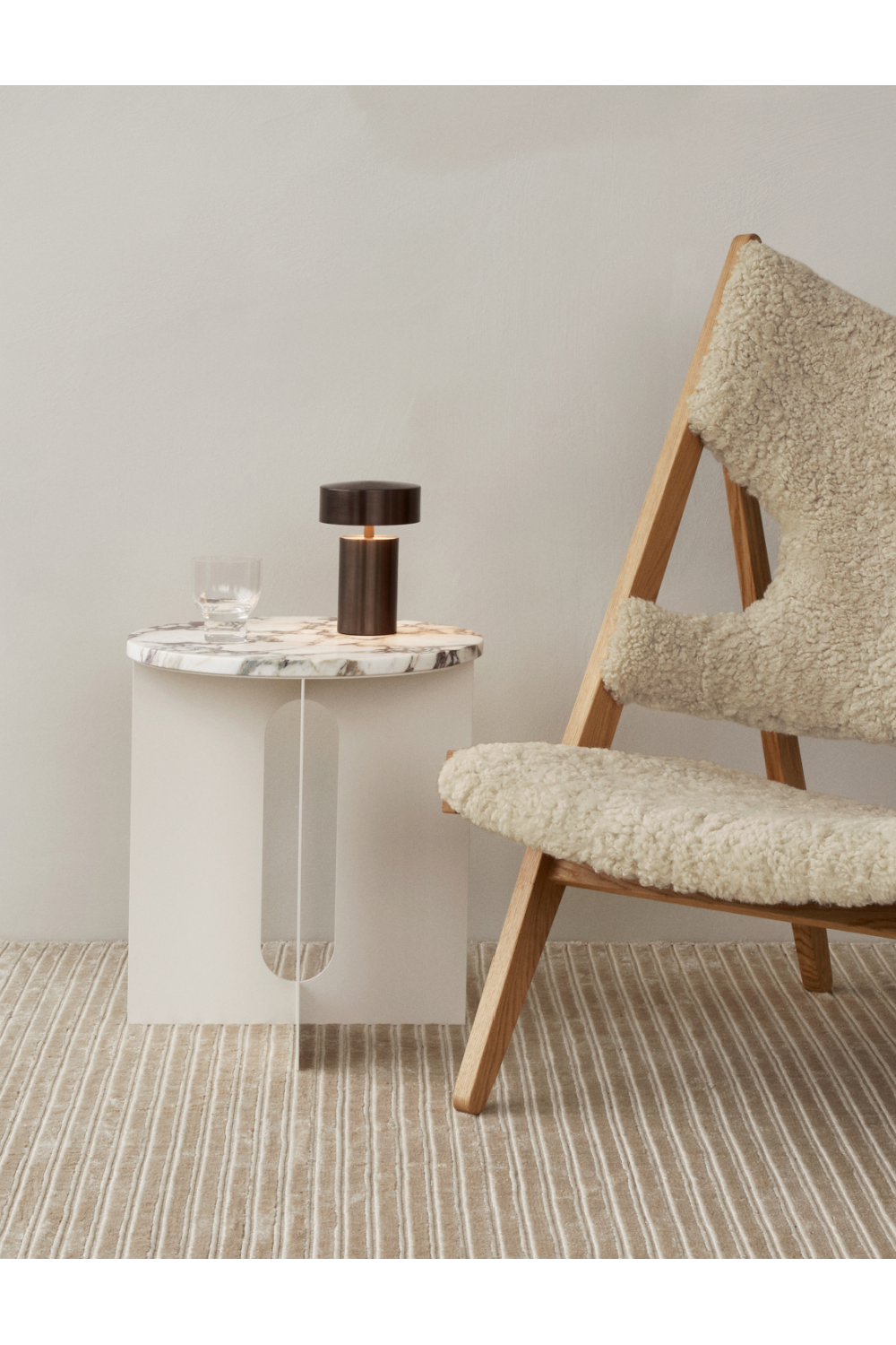 Sheepskin Lounge Chair | Audo Copenhagen Knitting | Oroa.com