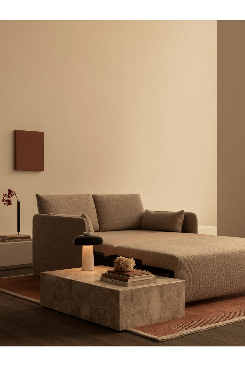 Modern Minimalist 2-Seater Sofa Bed | Audo Copenhagen Offset | Oroa.com