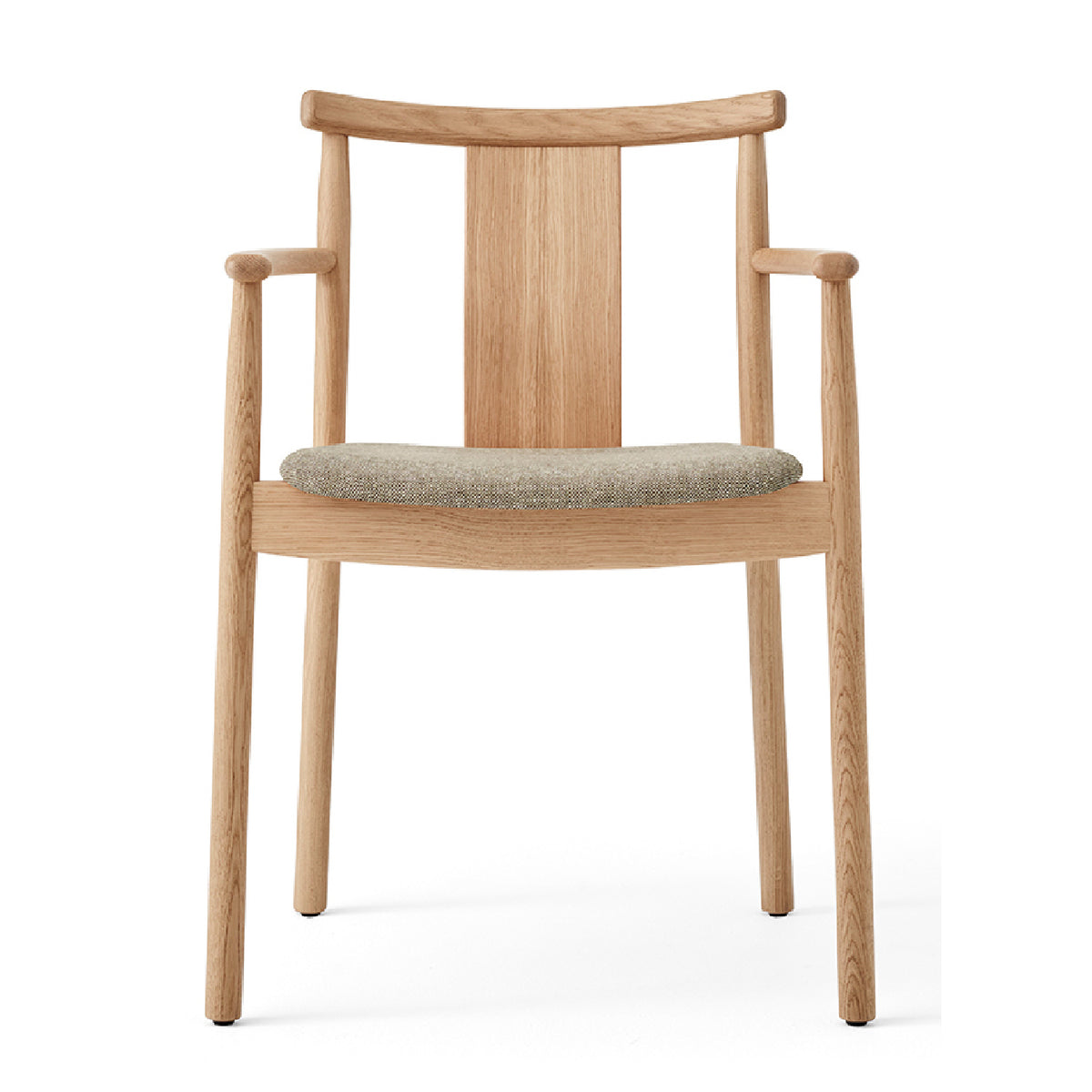 Upholstered Seat Oak Dining Armchair | Audo Copenhagen Merkur