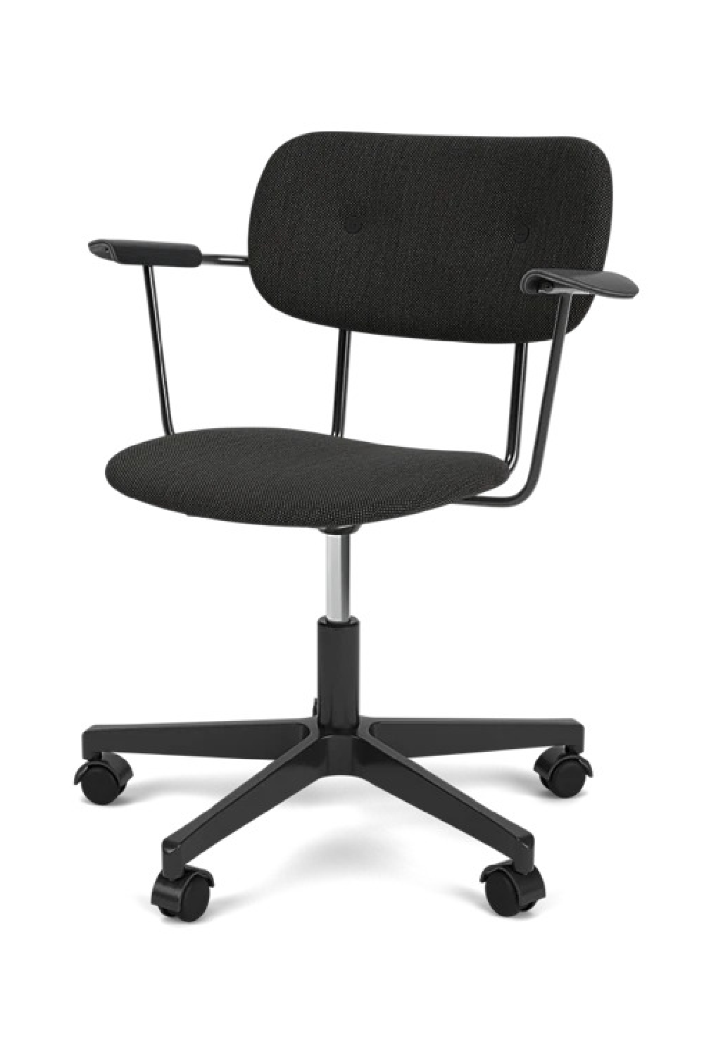 Upholstered Black Swivel Armchair | Audo Copenhagen Co | Oroa.com