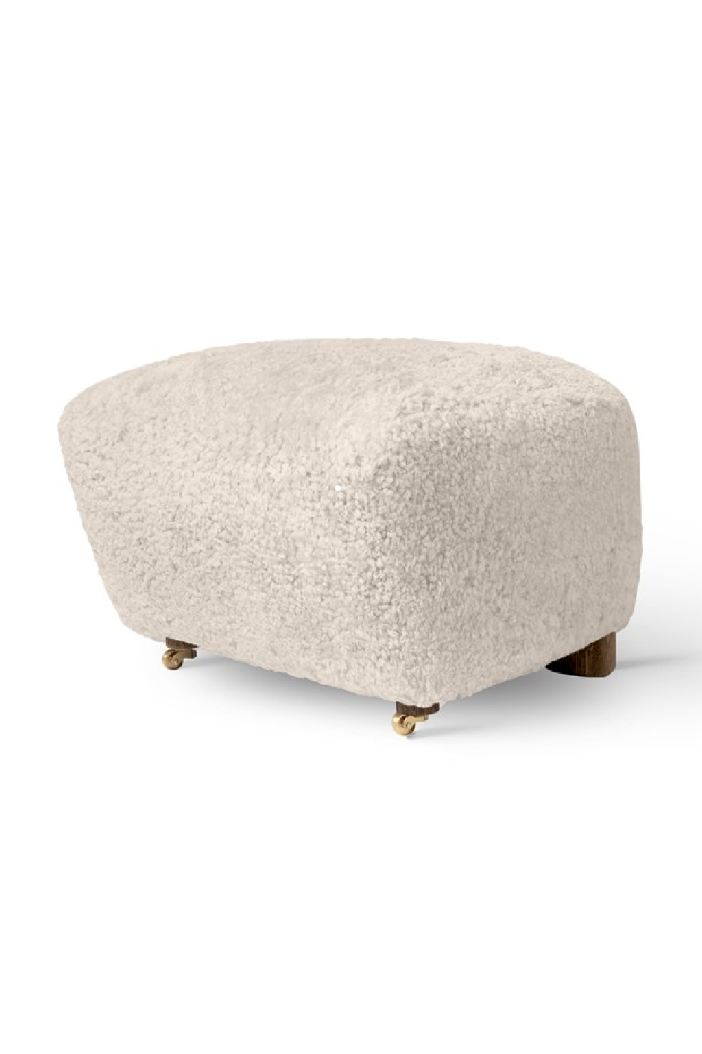 Oak Leg Upholstered Ottoman | Audo Copenhagen The Tired Man | Oroa.com