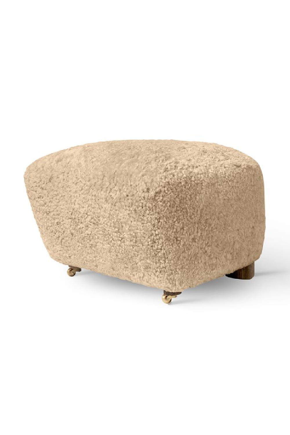 Oak Leg Upholstered Ottoman | Audo Copenhagen The Tired Man | Oroa.com