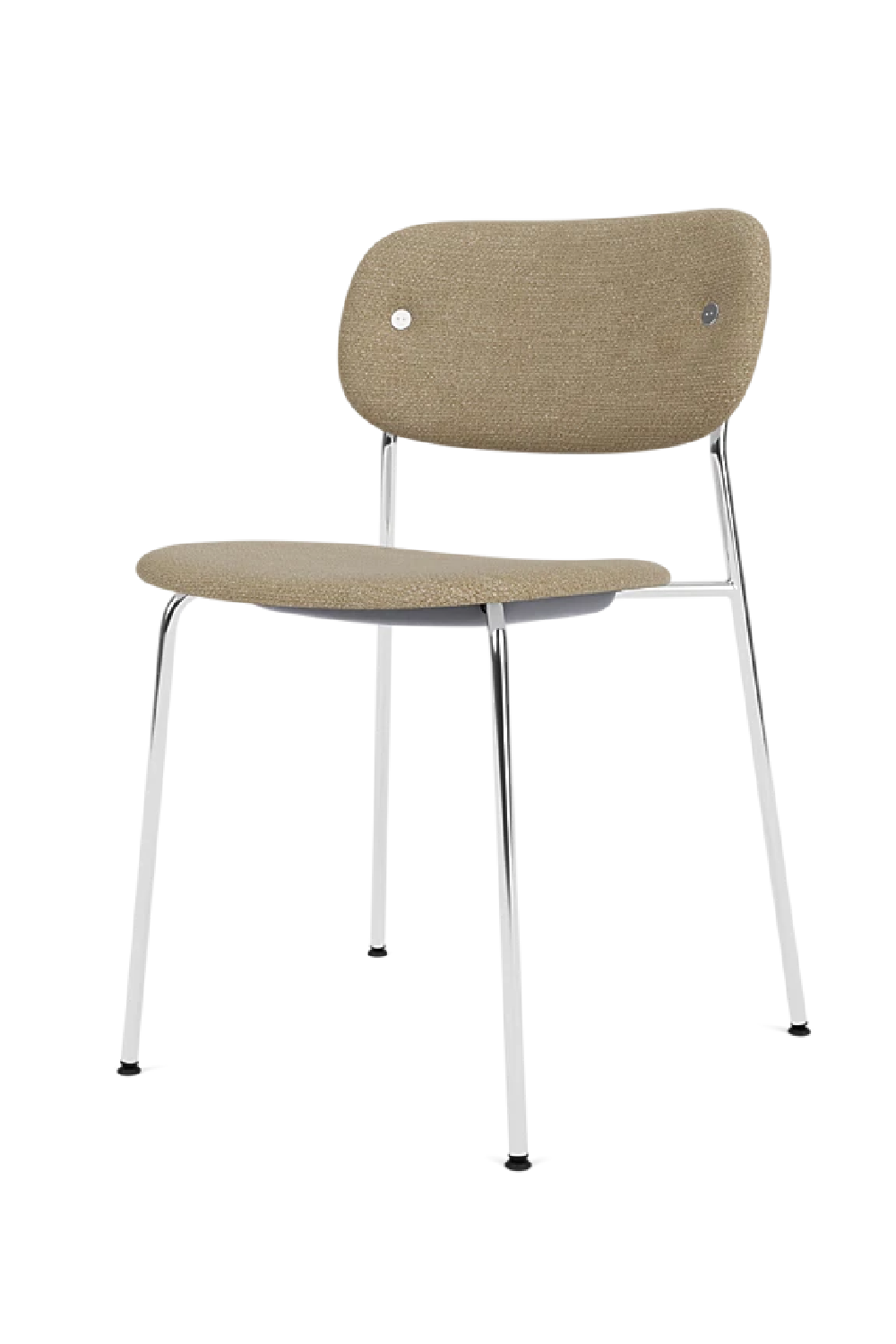 Chrome-Framed Upholstered Dining Chair | Audo Copenhagen Co | Oroa.com