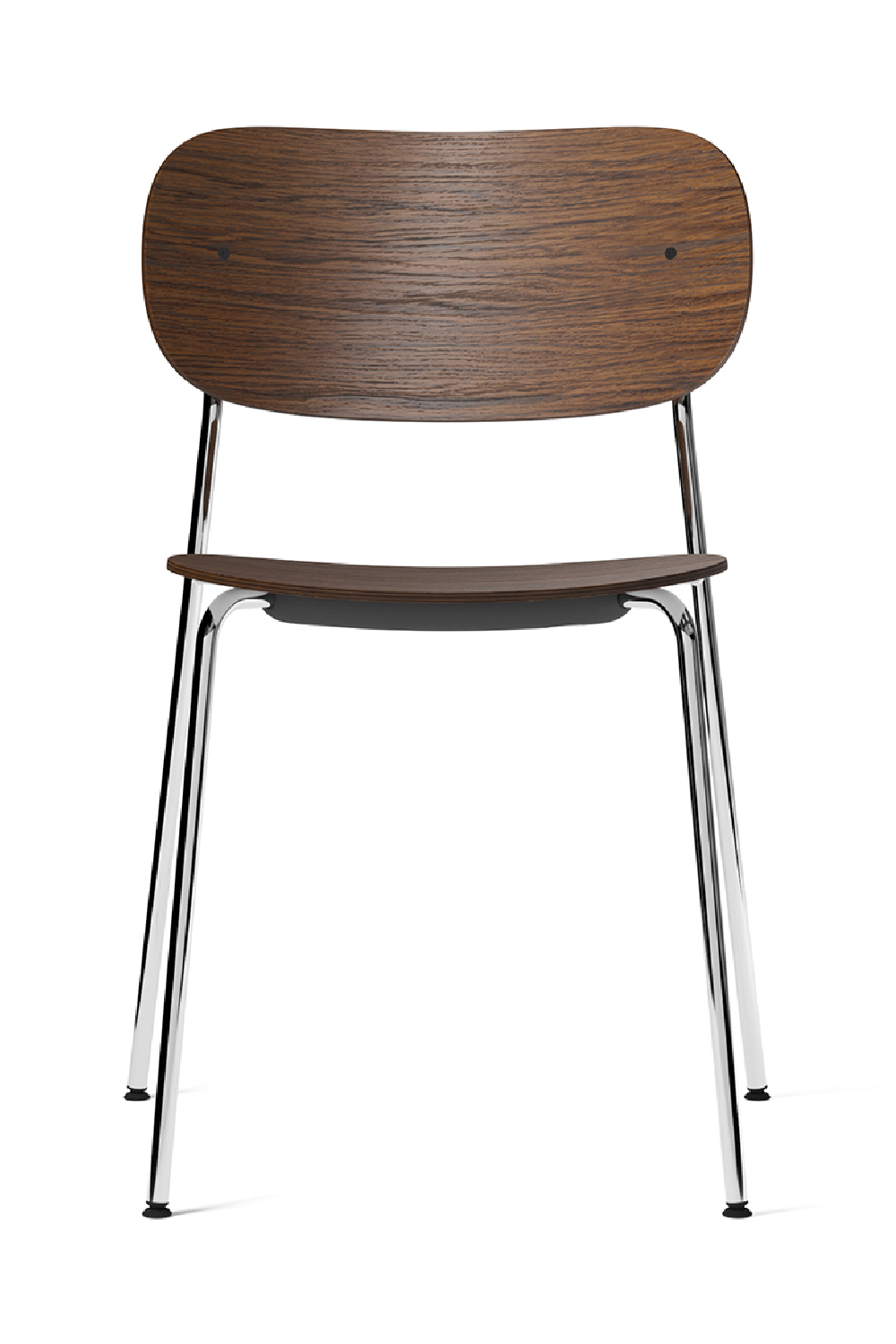 Chrome Base Oak Dining Chair | Audo Copenhagen Co | Oroa.com