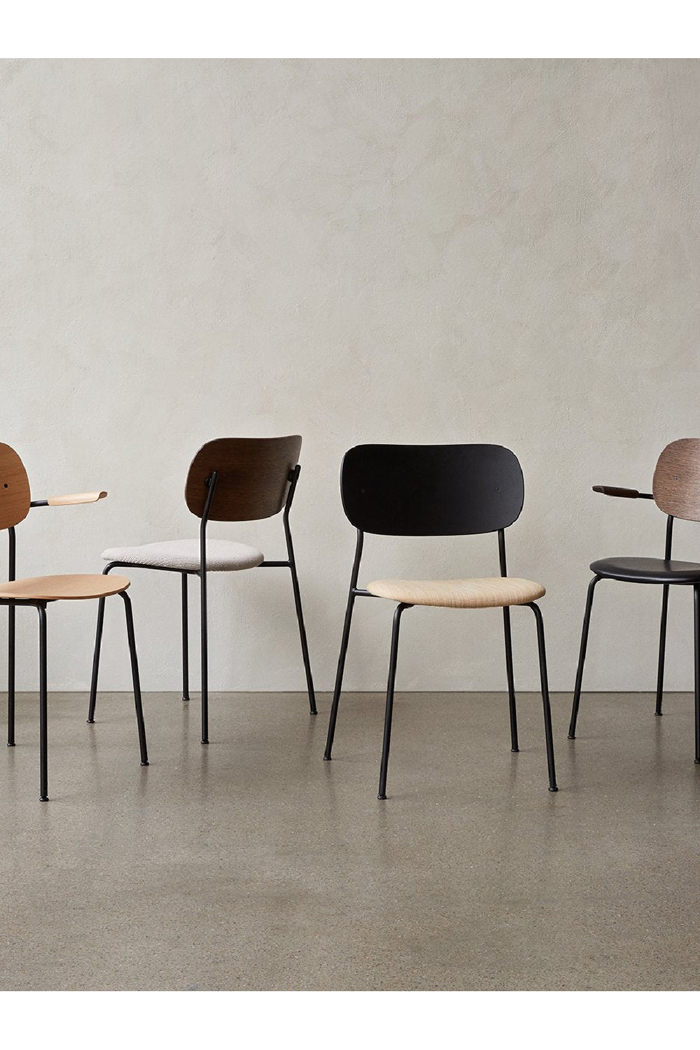 Black Framed Oak Dining Armchair | Audo Copenhagen Co | Oroa.com