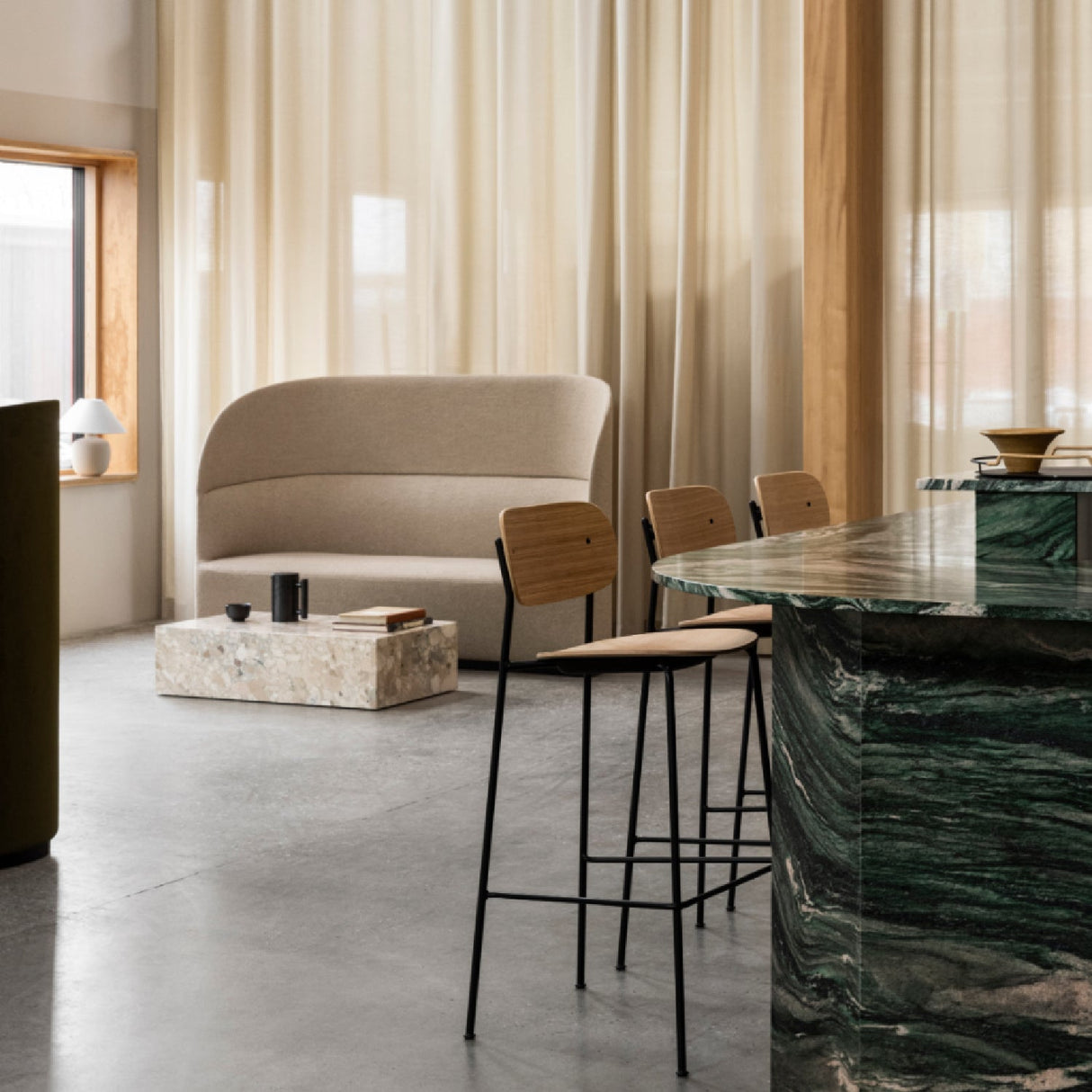 Oak Veneer Bar Chair | Audo Copenhagen Co