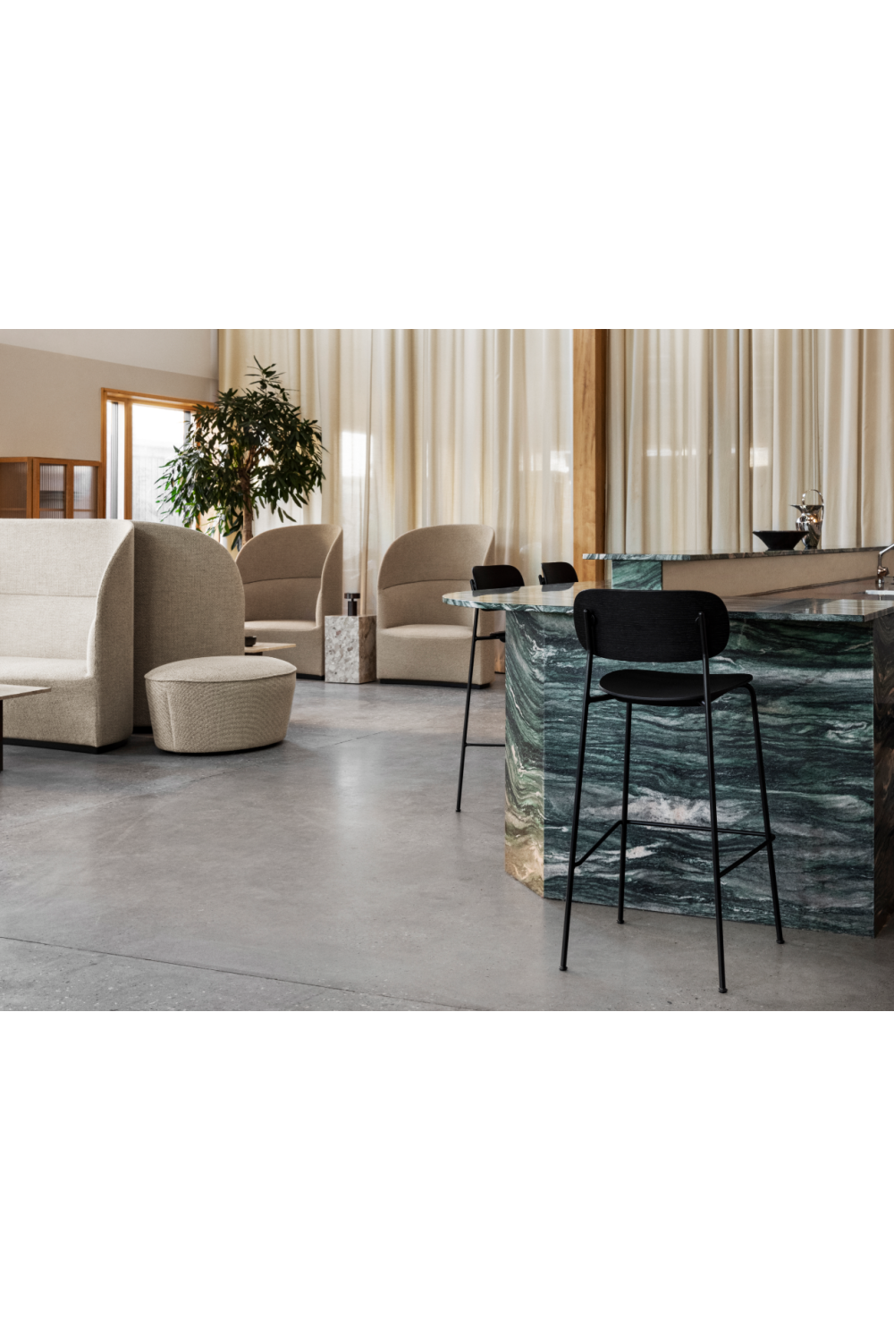 Oak Veneer Bar Chair | Audo Copenhagen Co | Oroa.com