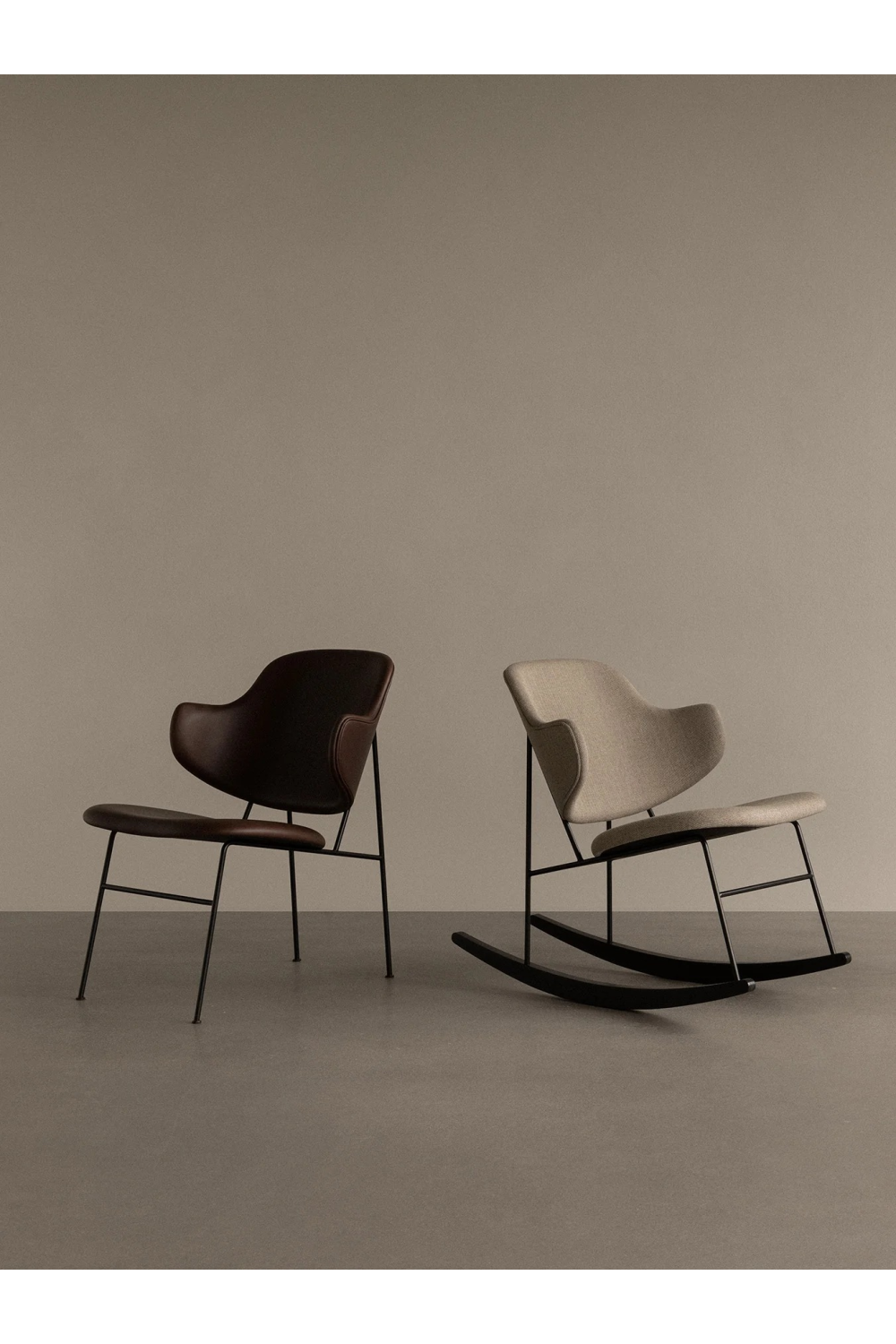 Upholstered Rocking Armchair | Audo Copenhagen The Penguin | Oroa.com