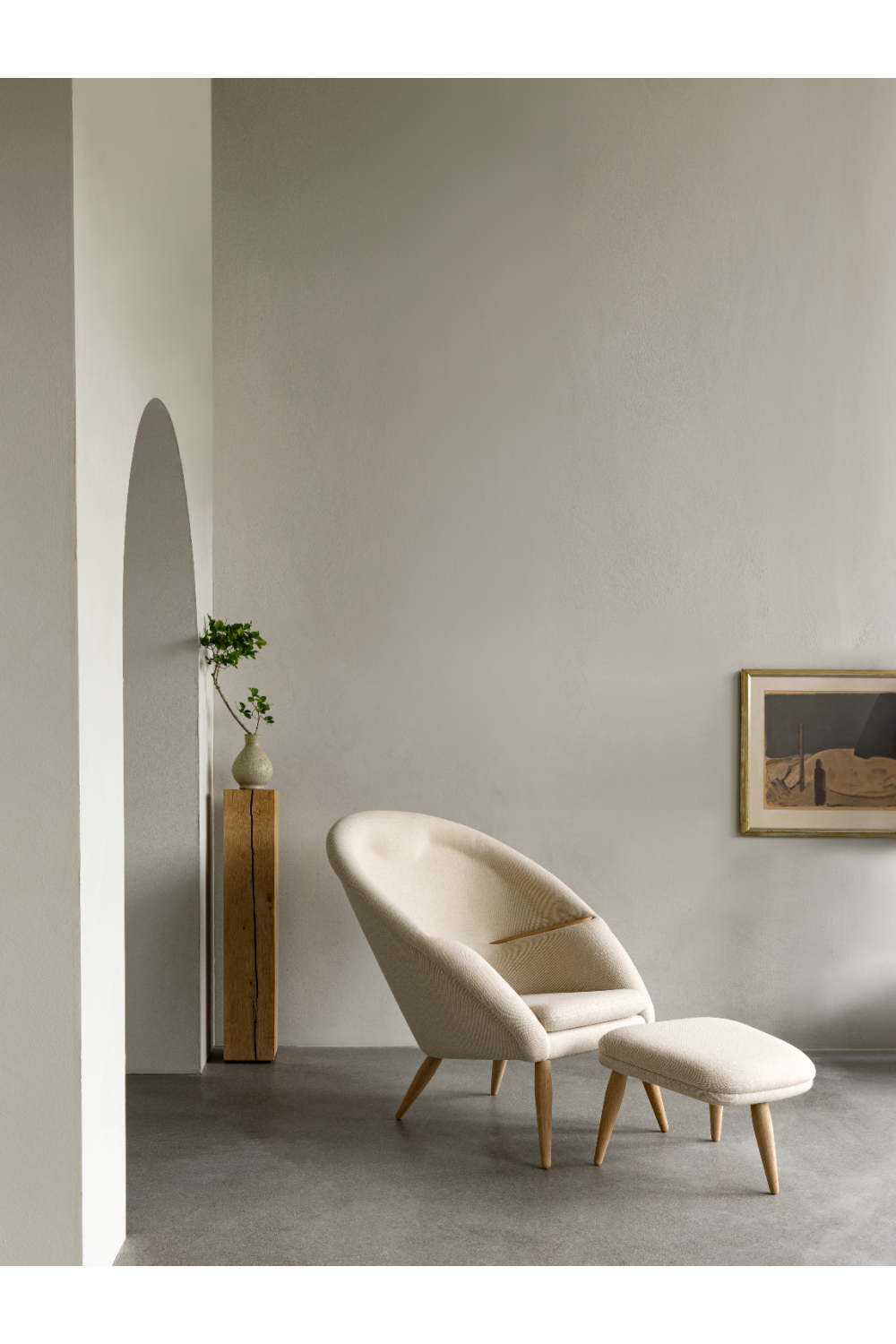 Lounge Chair with Headrest | Audo Copenhagen Oda | Oroa.com