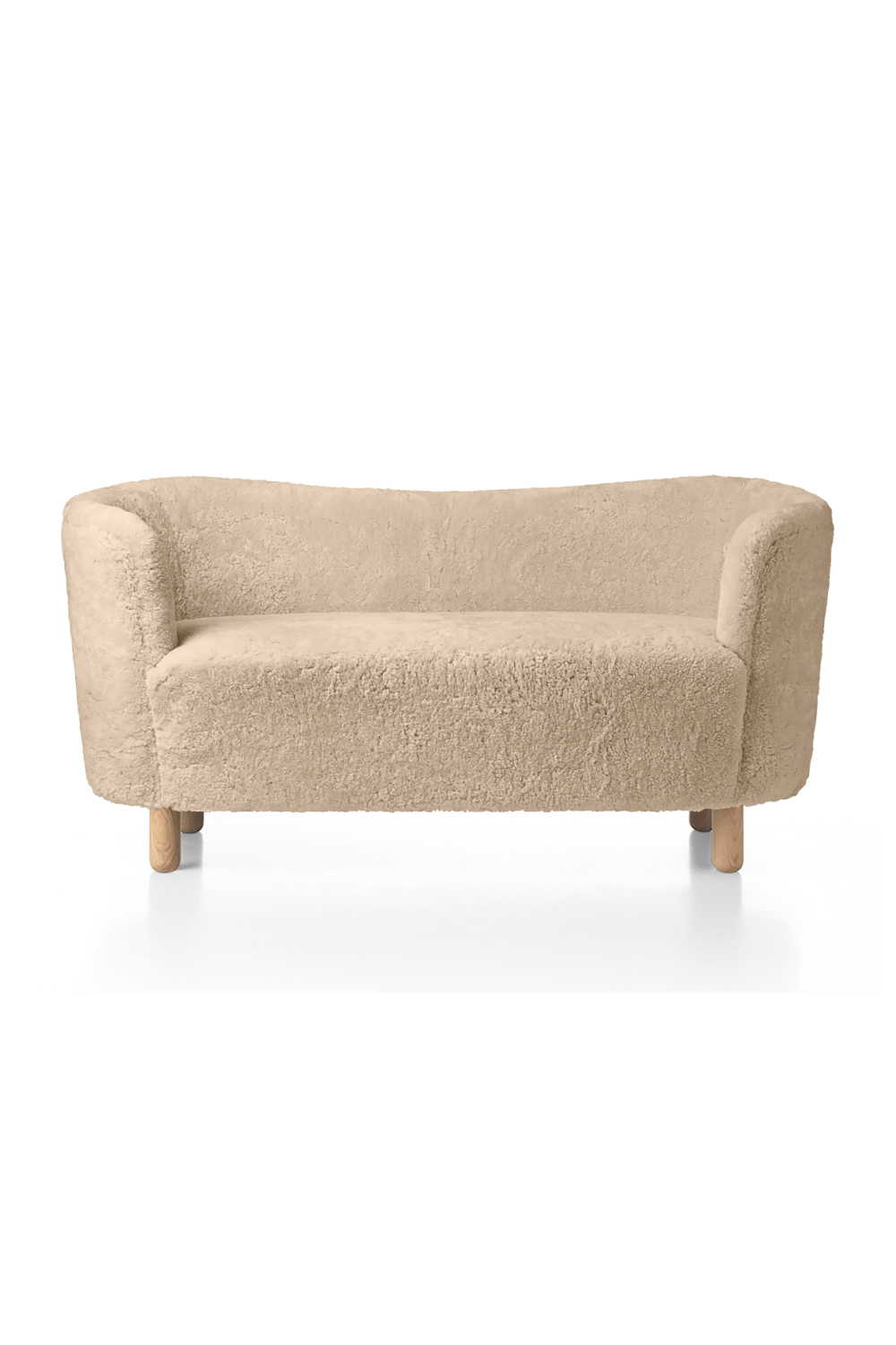Curved Back Sheepskin Sofa | Audo Copenhagen Mingle