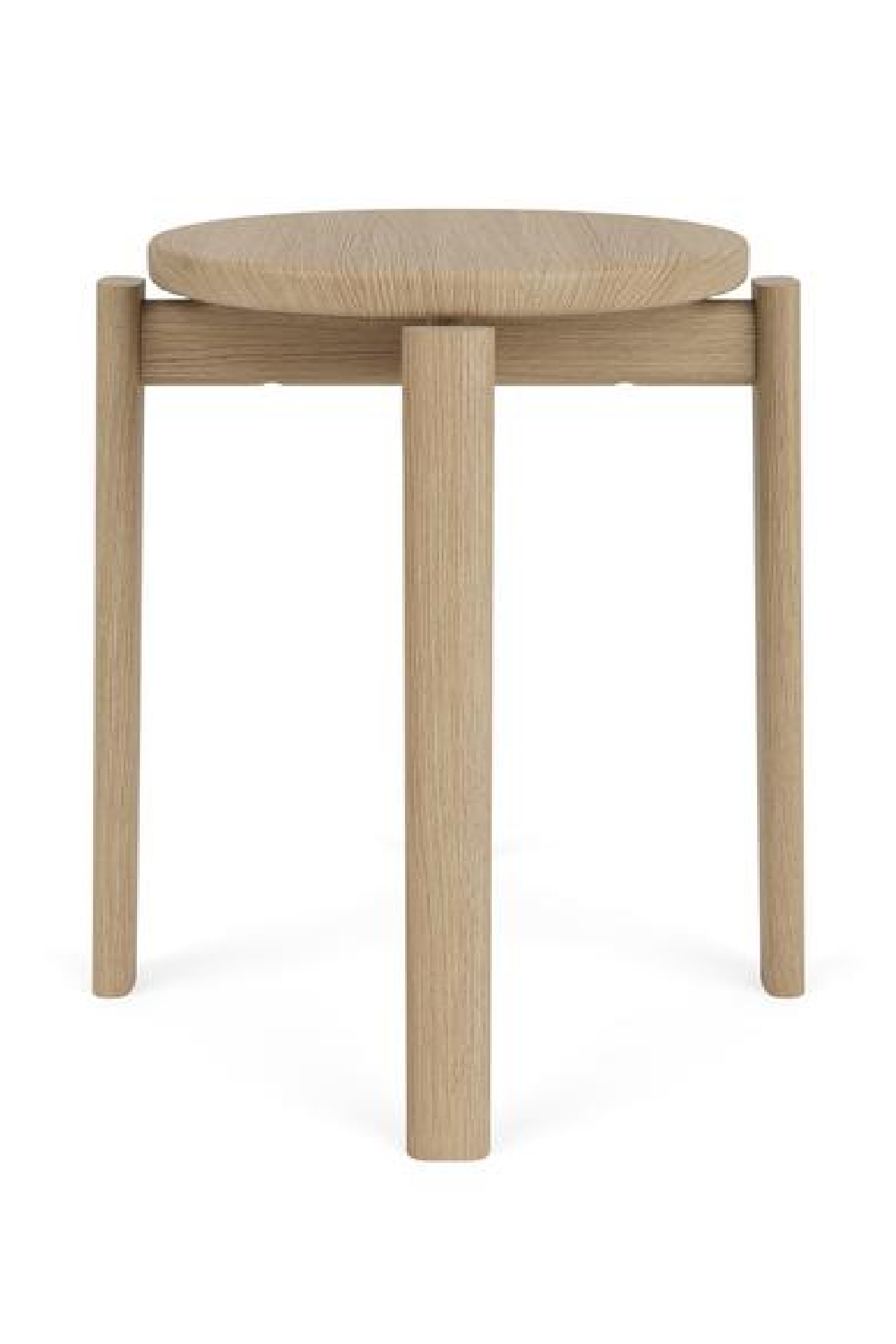 Round Wooden Stool | Audo Copenhagen Passage | Oroa.com