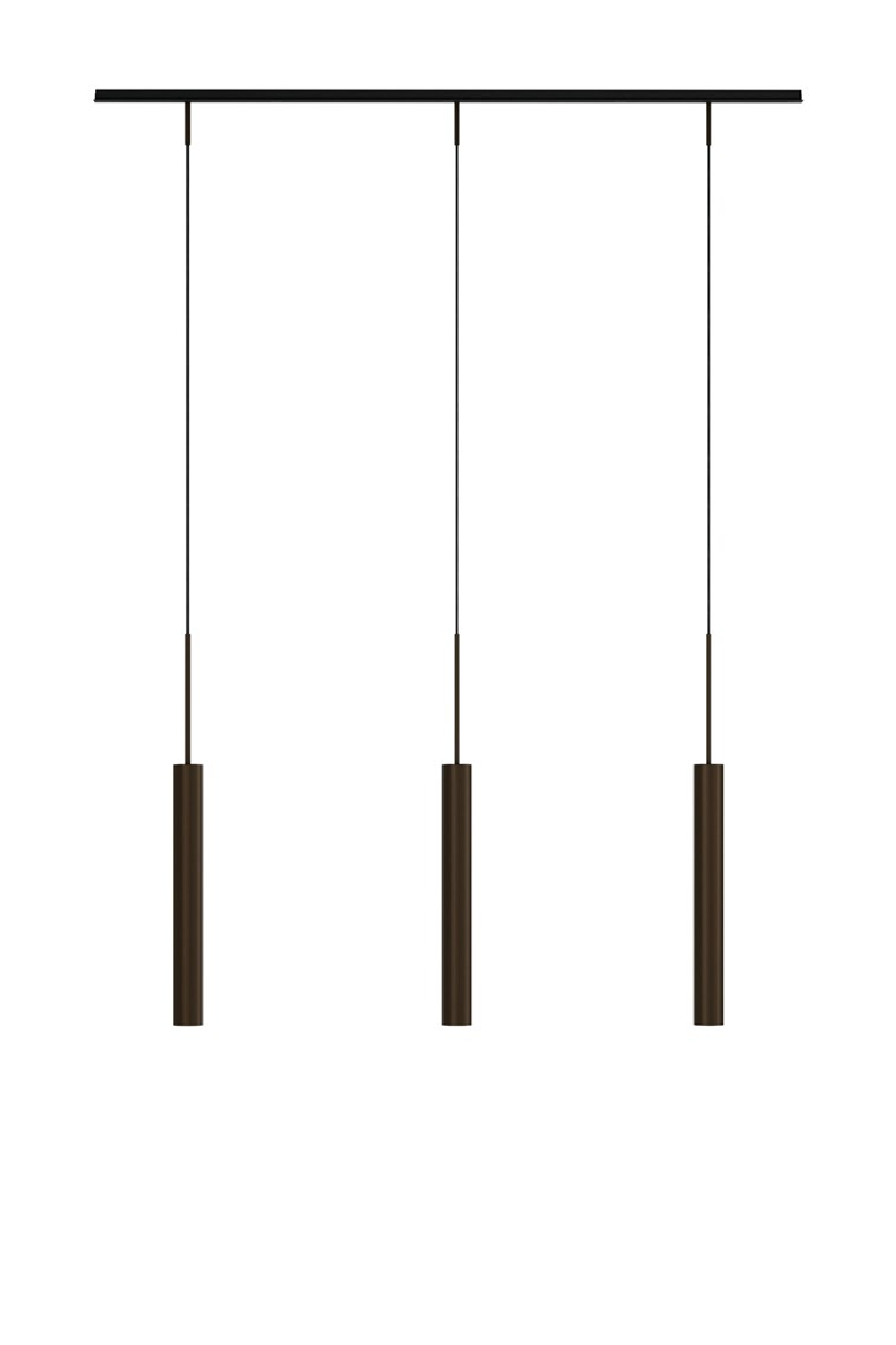 Bronzed Tube Rail Pendant Lamp | Audo Copenhagen Tubulaire | Oroa.com