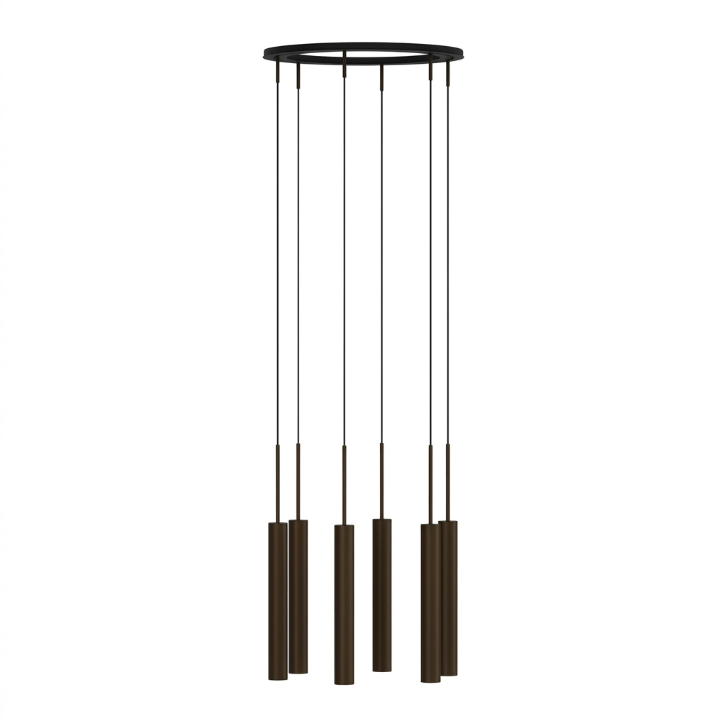 Bronzed Tube Chandelier | Audo Copenhagen Tubulaire | Oroa.com