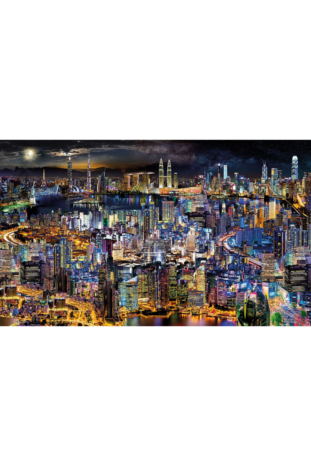 Fifth Dimension Iconic Buildings Art Print by Cobra Art