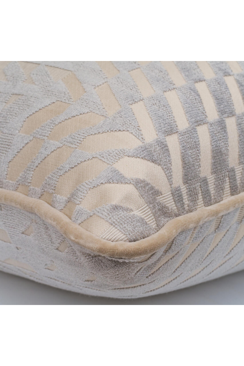 Patterned Epingle Velvet Cushion | Andrew Martin Park | Oroa.com