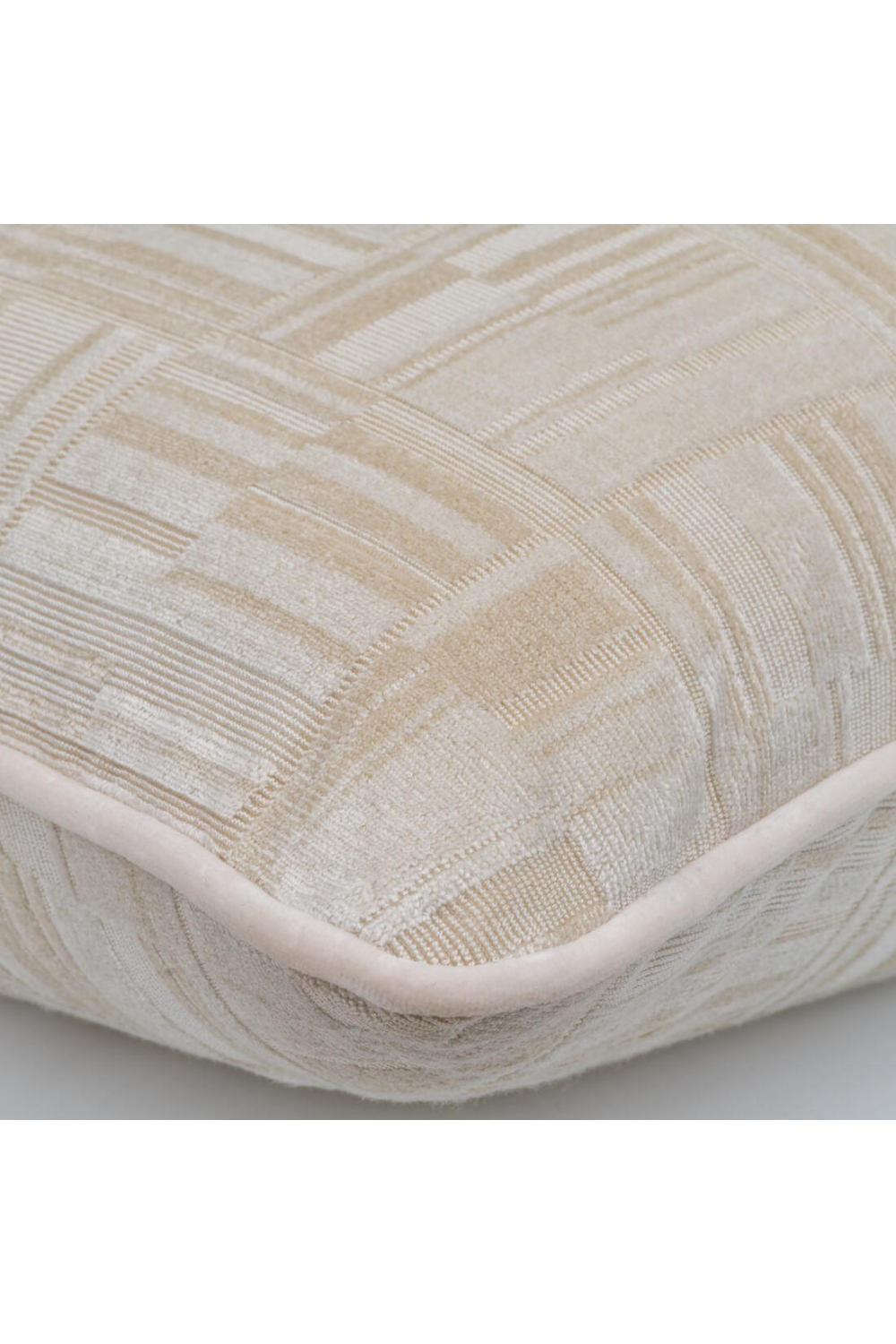 Geometric Epingle Velvet Cushion | Andrew Martin Lexington | Oroa.com