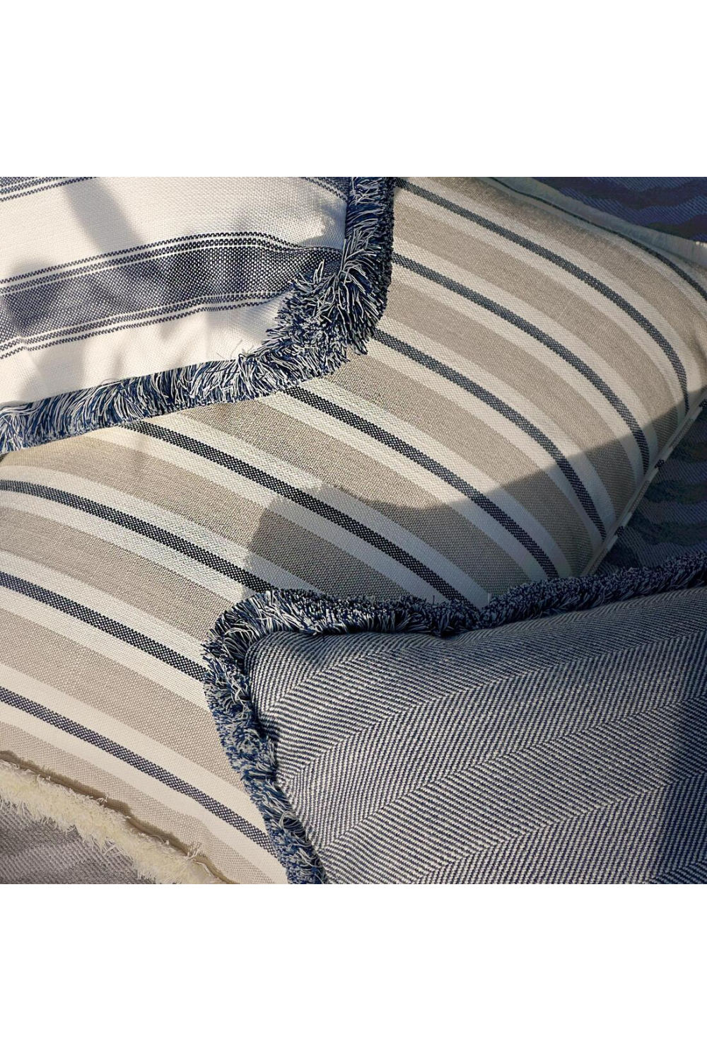 Deckchair Striped Outdoor Cushion | Andrew Martin Coast | Oroa.com