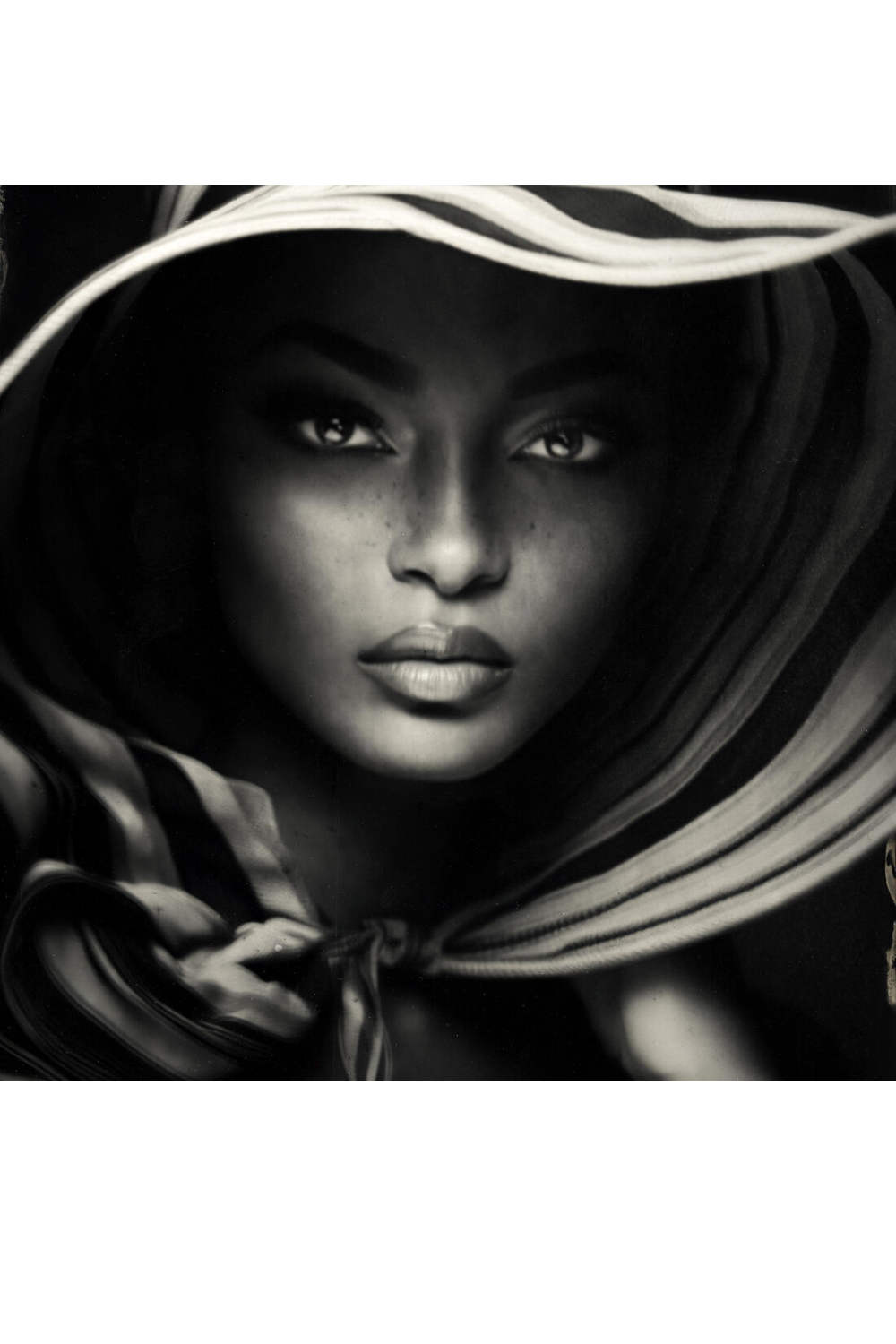 Woman Portrait Plexiglass Artwork | Andrew Martin Stripes of Faith | Oroa.com