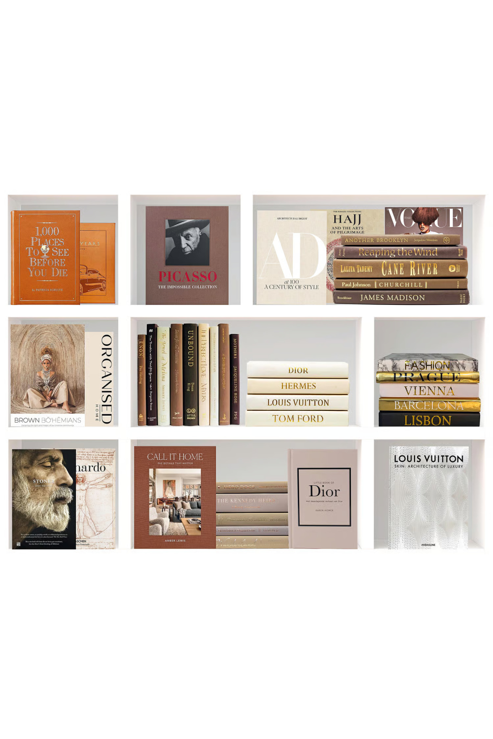 Timeless Fashion Books Plexiglass Artwork | Andrew Martin Fashion Moments | Oroa.com