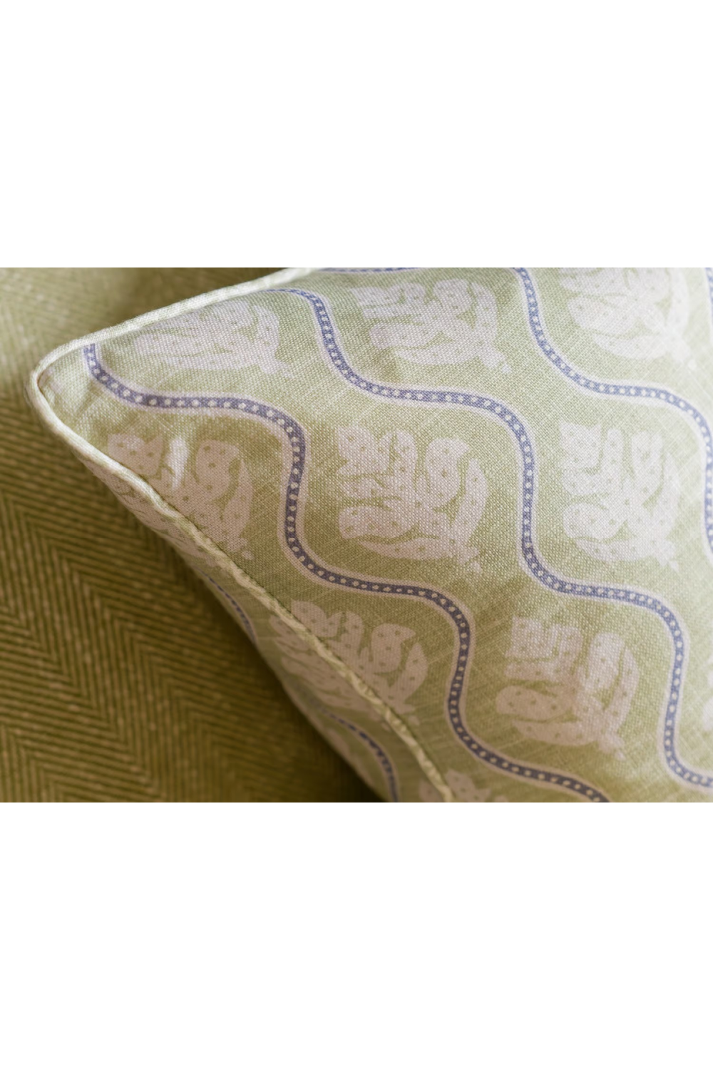 Leaf Motif Cushion | Andrew Martin Fig | Oroa.com