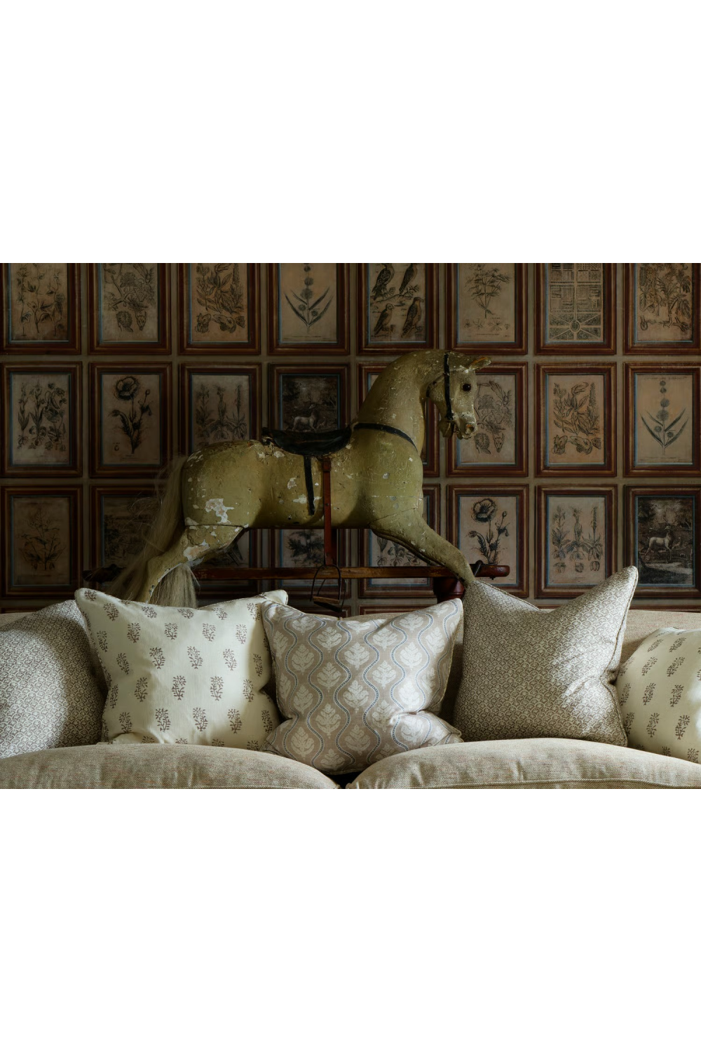 Leaf Motif Cushion | Andrew Martin Fig | Oroa.com