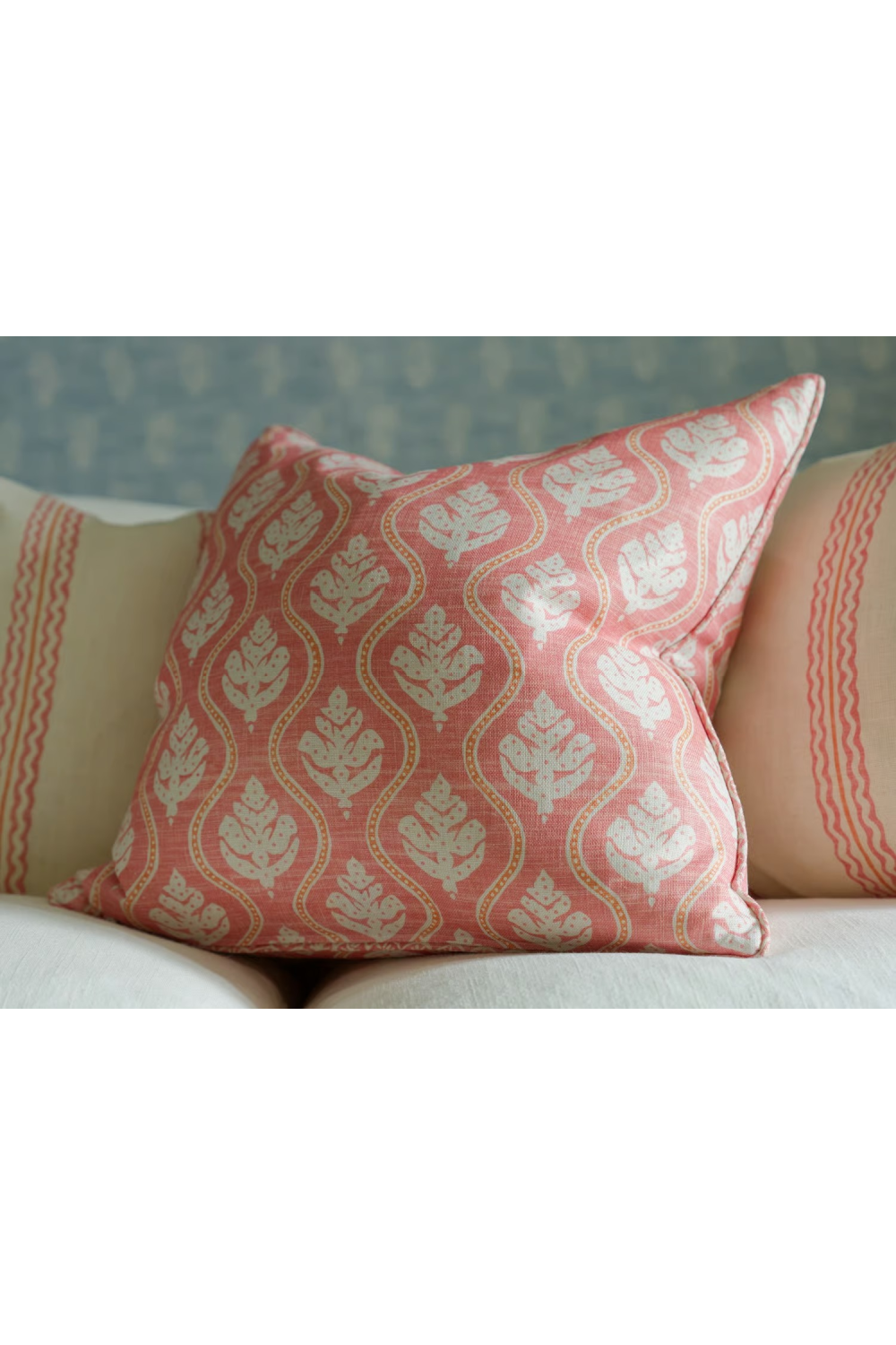 Leaf Motif Cushion | Andrew Martin Fig | Oroa.com