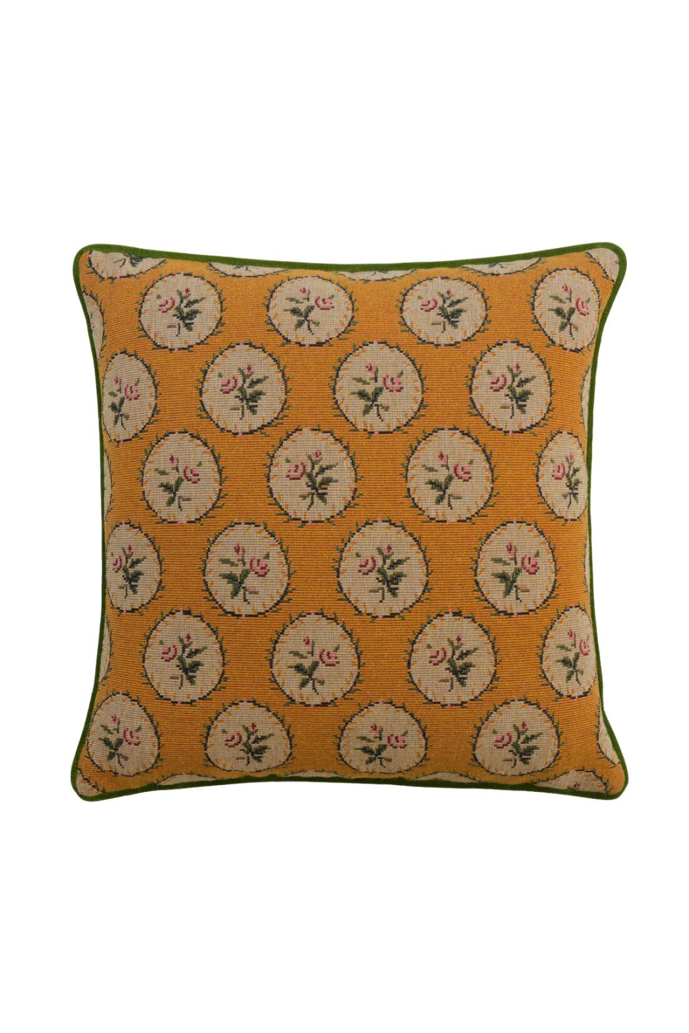 Floral Medallion Woven Cushion | Oroa.com