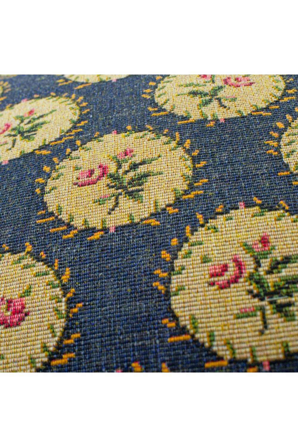 Floral Medallion Woven Cushion | Oroa.com