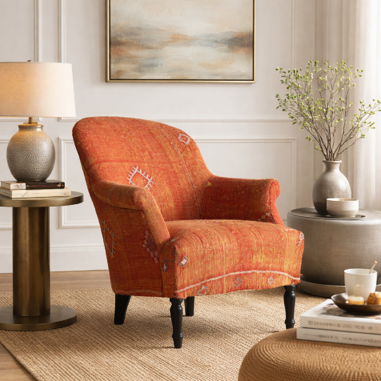 Upholstered Wingback Armchair | Oroa.com
