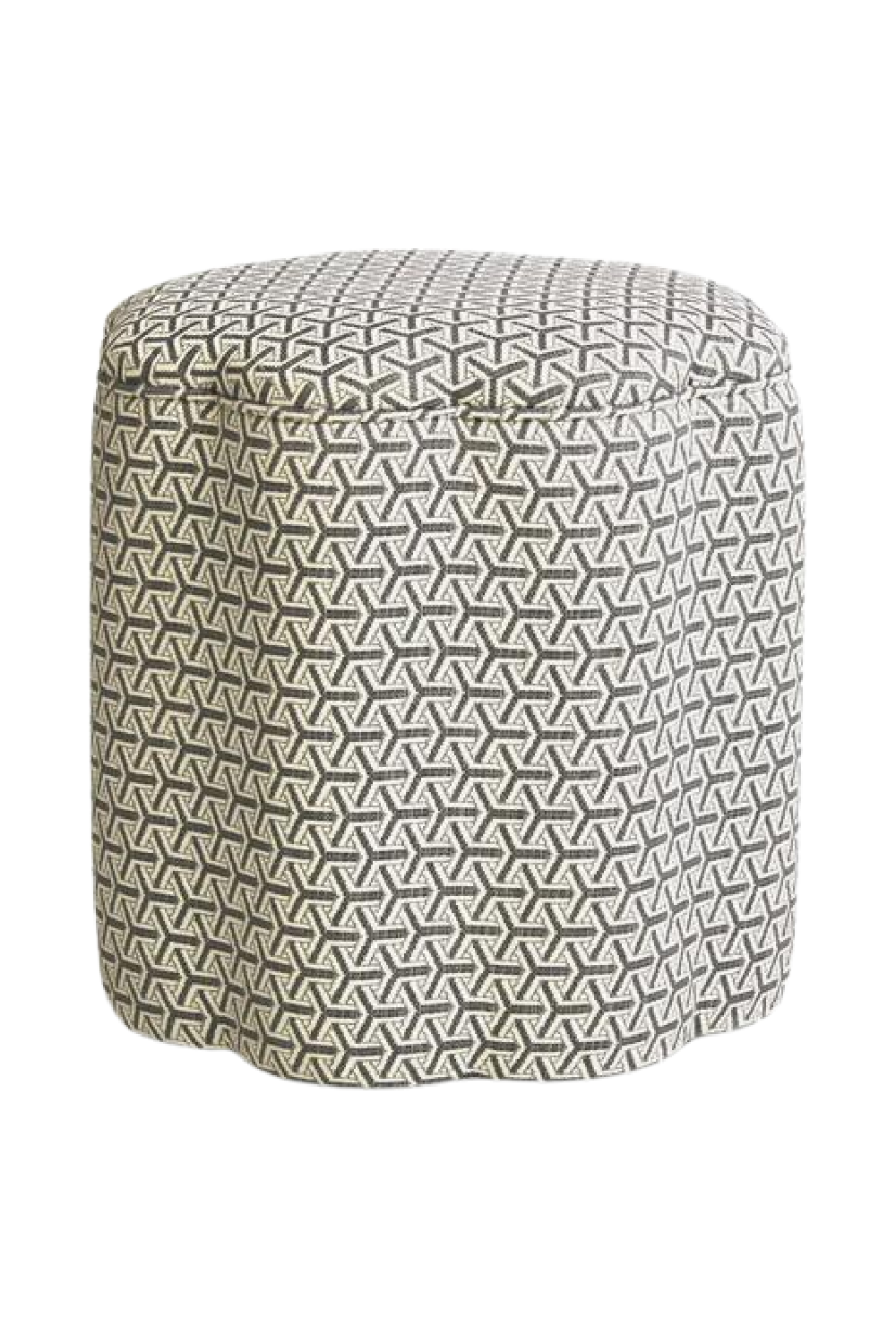 Fabric Upholstered Ottoman | Andrew Martin Daisy | Oroa.com
