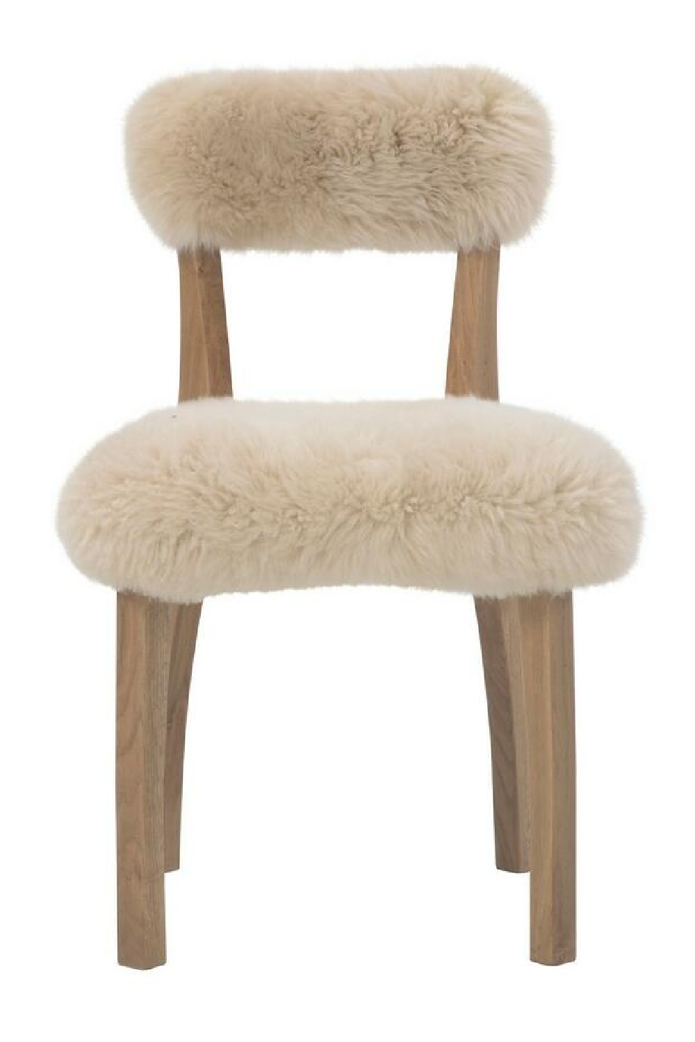 Sheepskin Fur Dining Chair | OROA Modern Cabin | Oroa.com