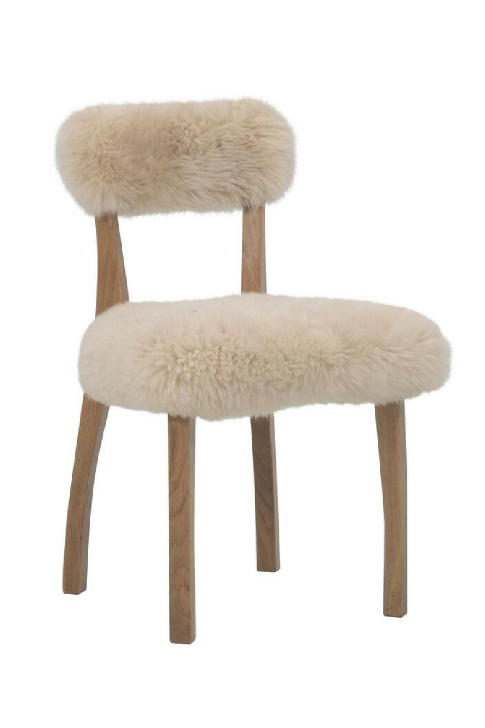 Sheepskin Fur Dining Chair | OROA Modern Cabin | Oroa.com