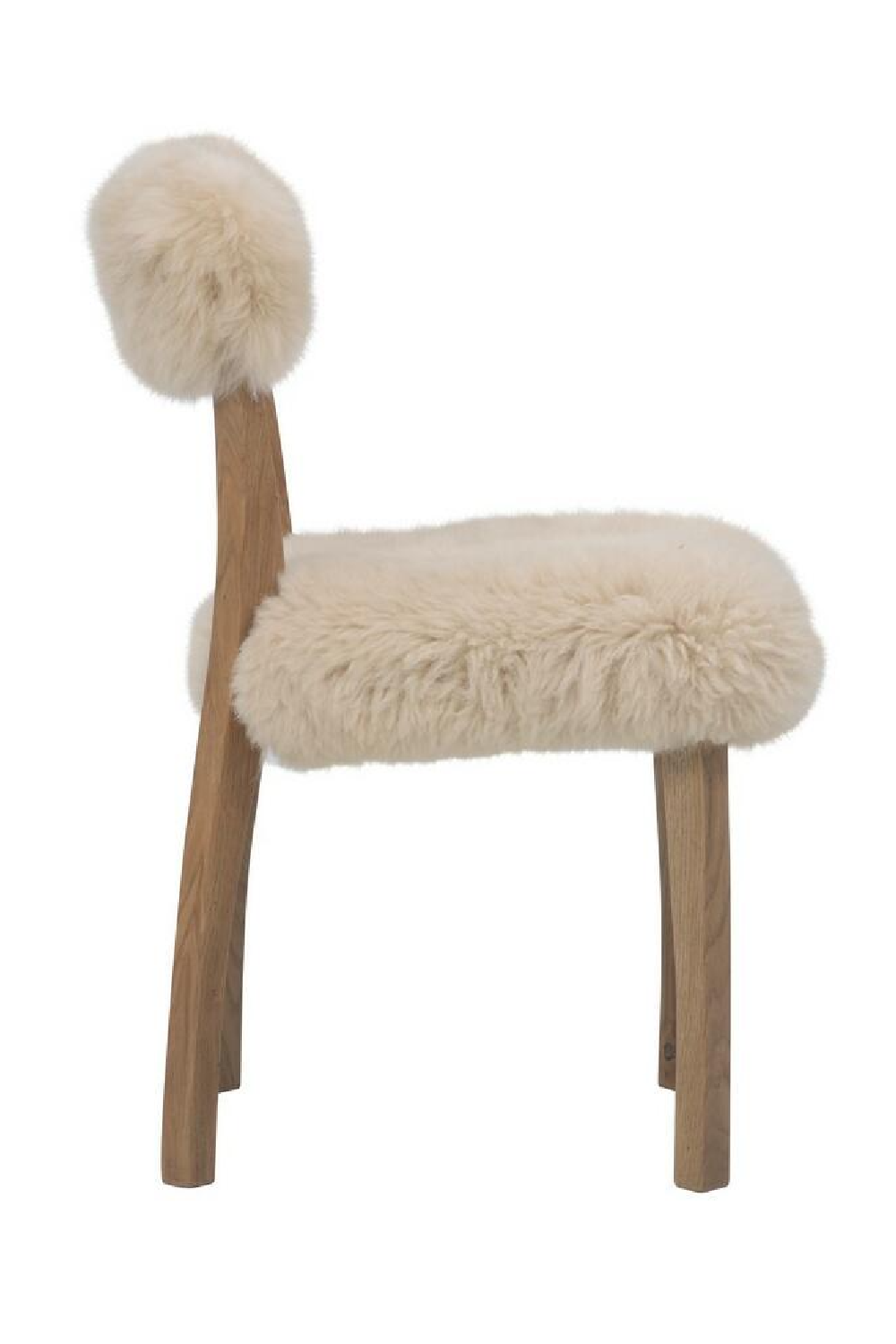 Sheepskin Fur Dining Chair | OROA Modern Cabin | Oroa.com
