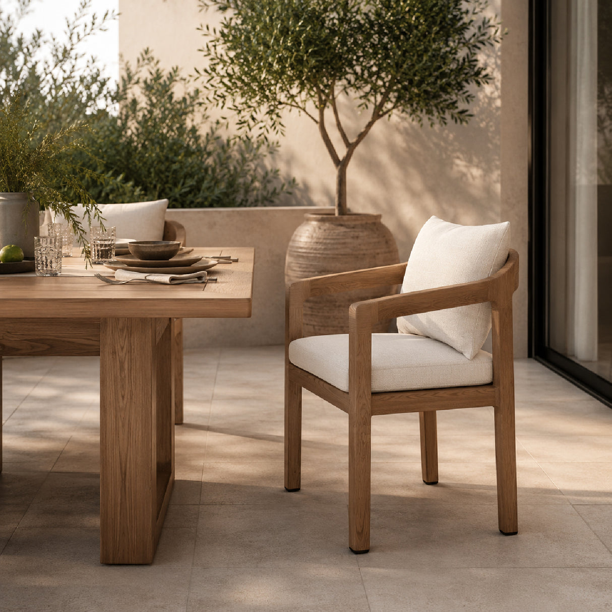 Outdoor Teak Dining Armchair | Oroa.com