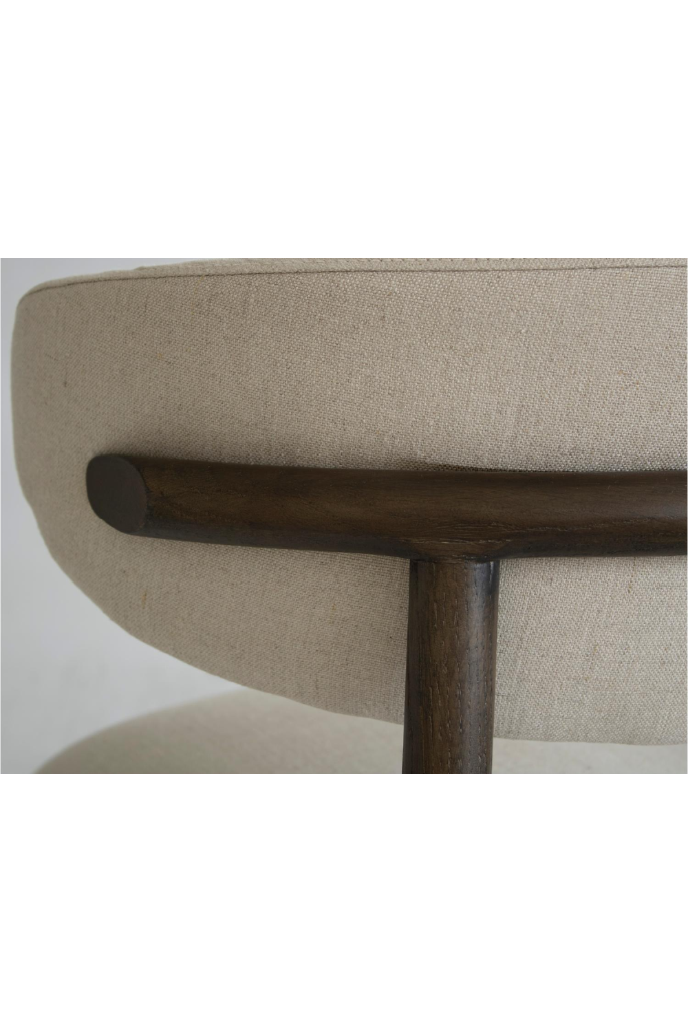 Linen Blend Bar Stool | Andrew Martin Kittyn | Oroa.com