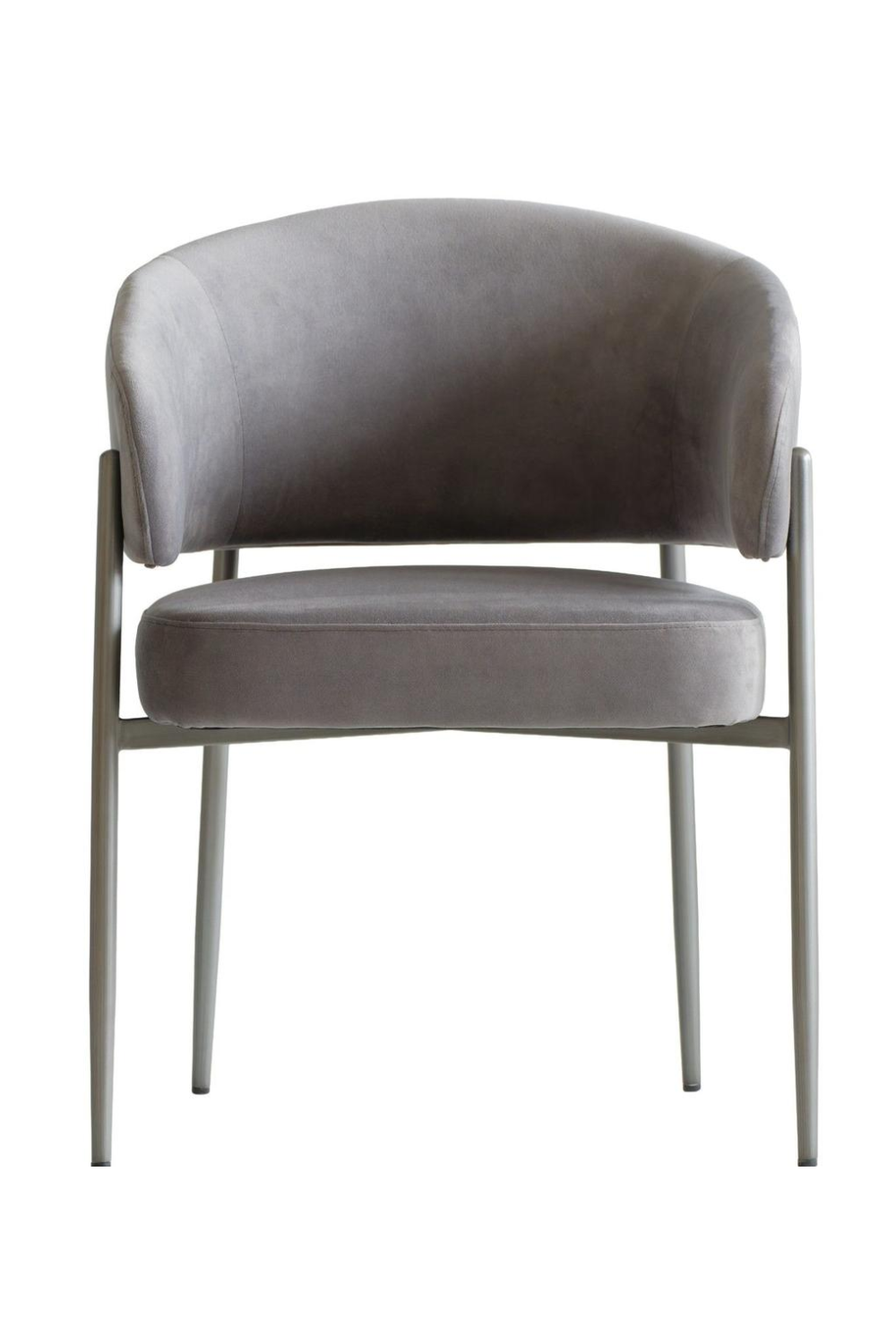 Gray Velvet Dining Chair | Andrew Martin Olori | Oroa.com