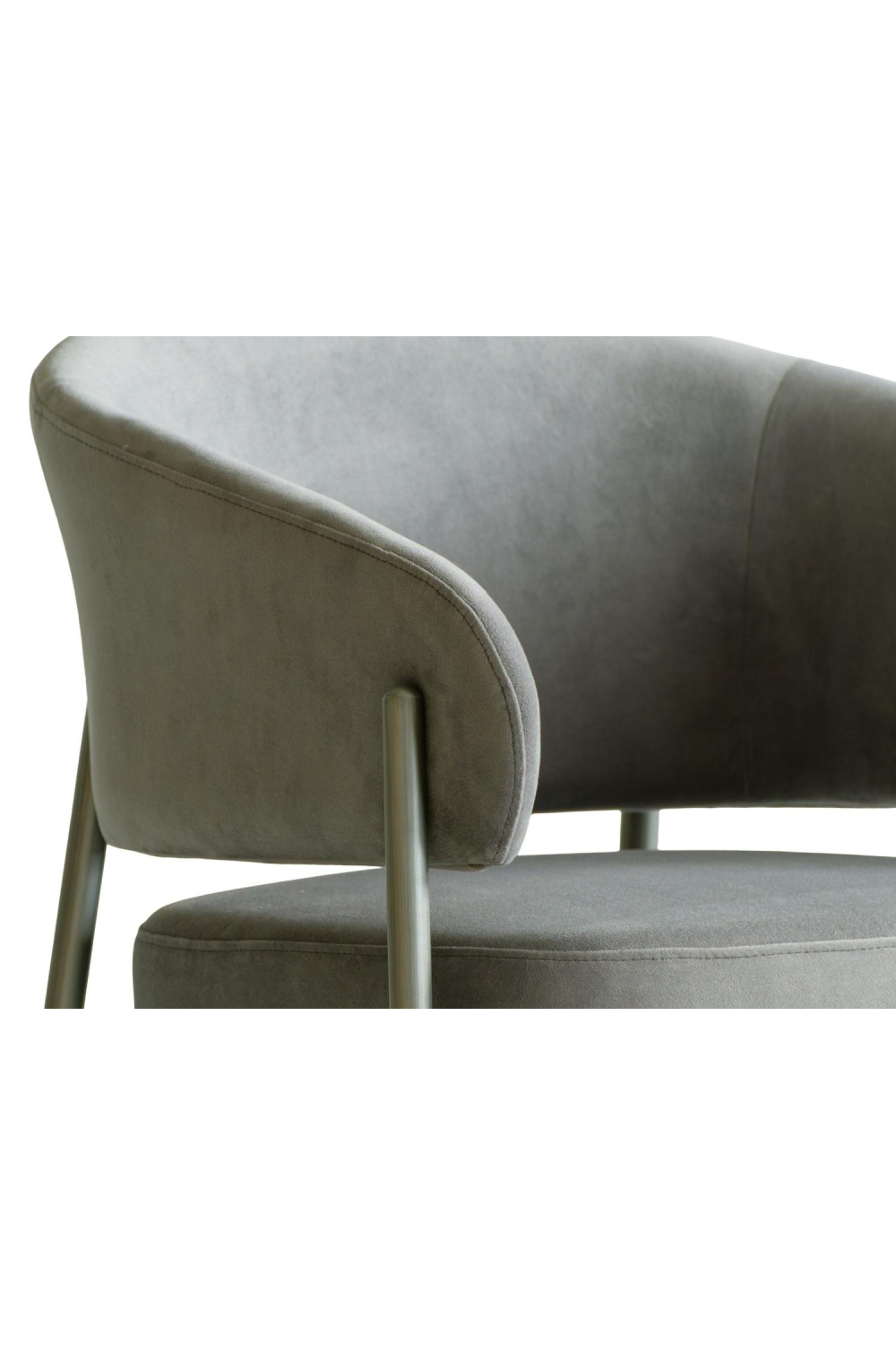 Gray Velvet Dining Chair | Andrew Martin Olori | Oroa.com