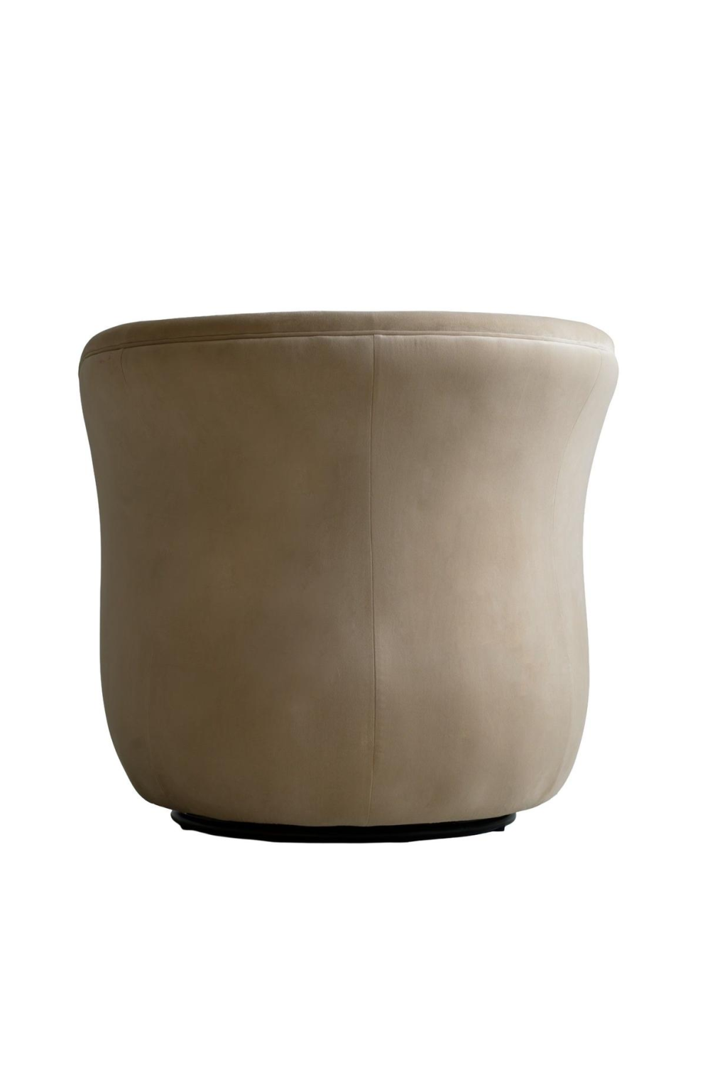 Cream Suede Swivel Armchair | Oroa.com