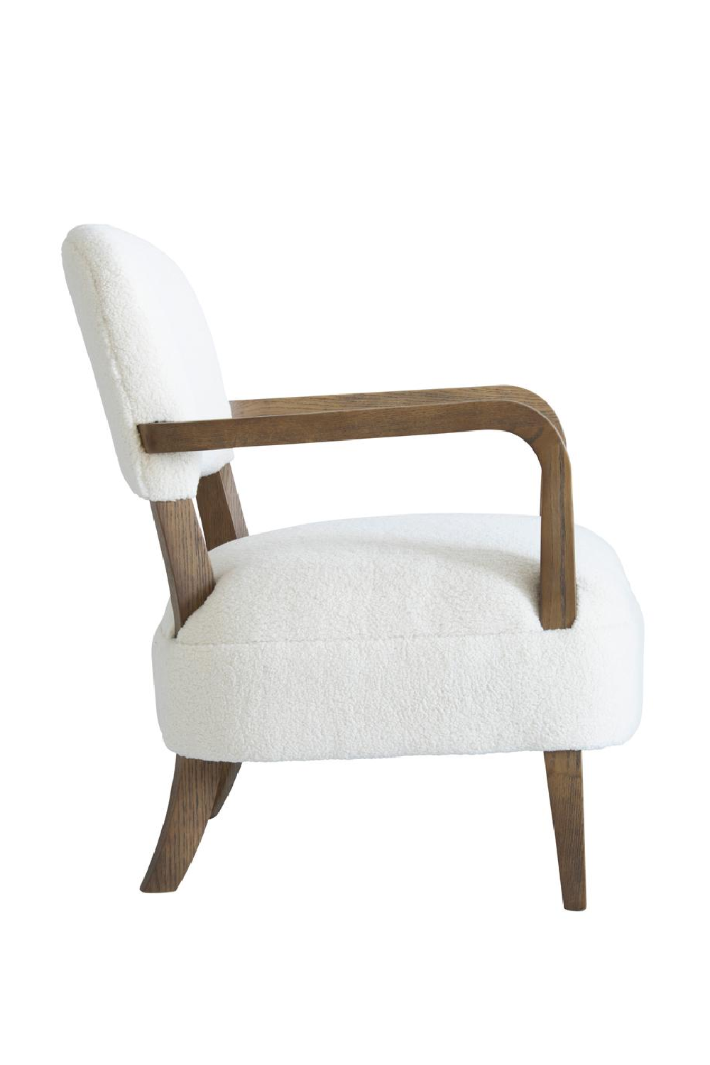 White Chenille Accent Chair | Andrew Martin Gwen | Oroa.com