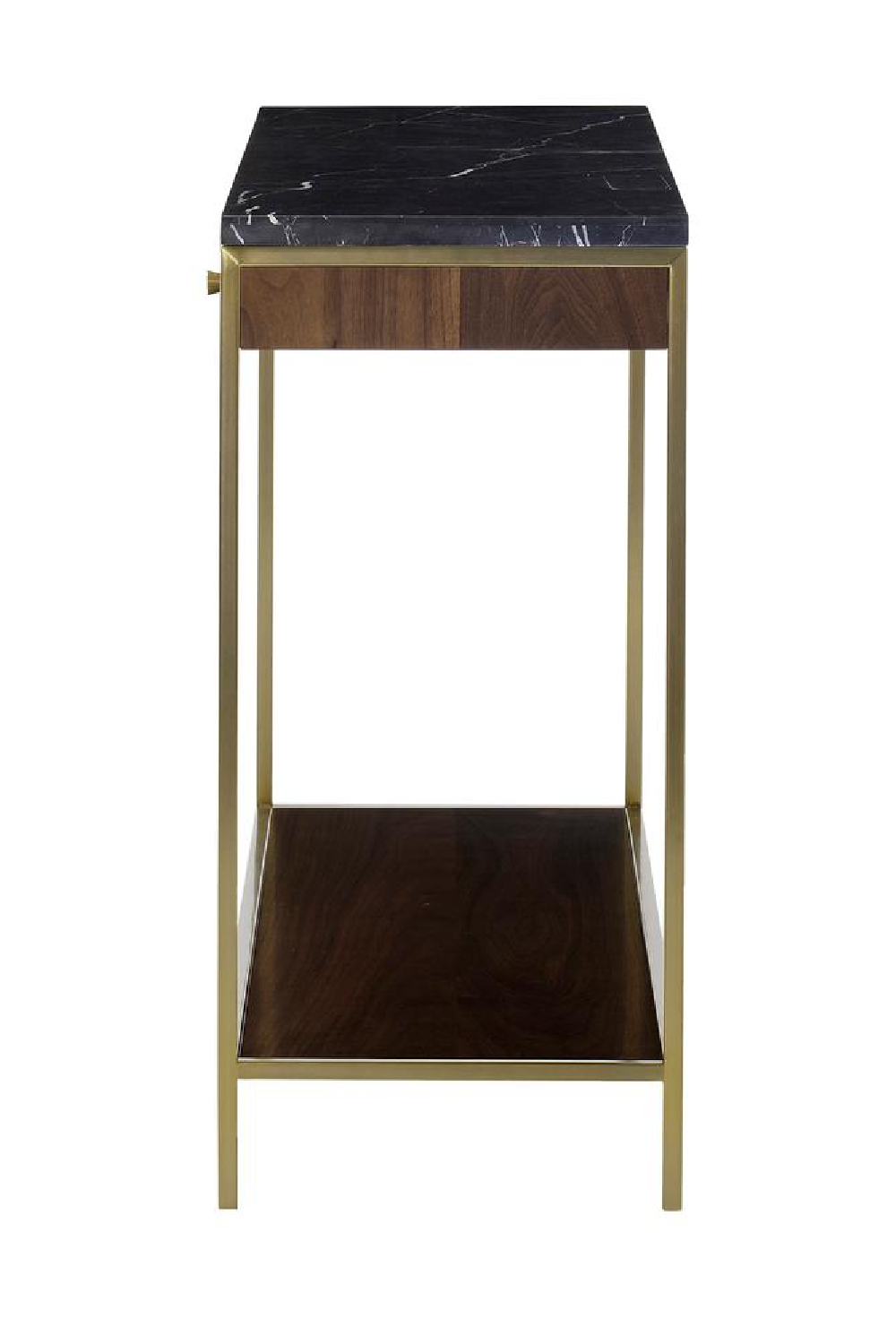 Black Marble 3-Drawer Console Table | Andrew Martin Chester | Oroa.com