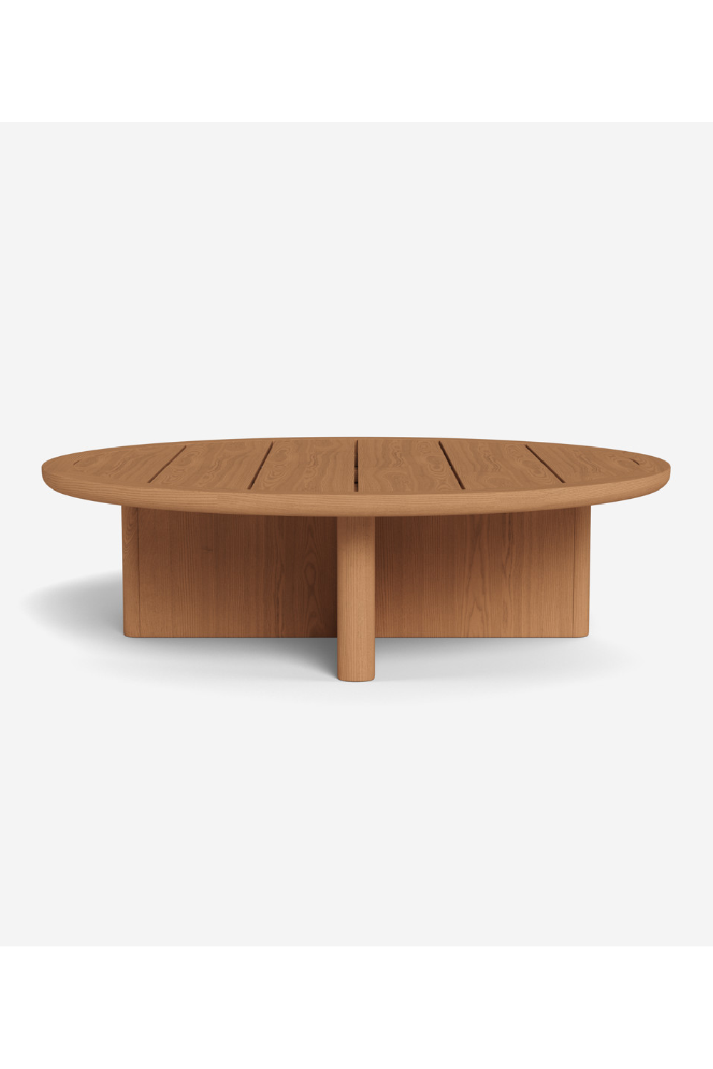 Outdoor Round Teak Coffee Table | Andrew Martin Caicos | Oroa.com