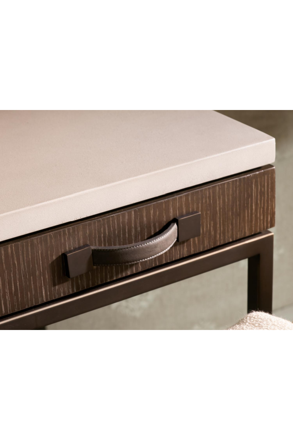 Concrete Top 3-Drawer Desk | Andrew Martin Emerson | Oroa.com