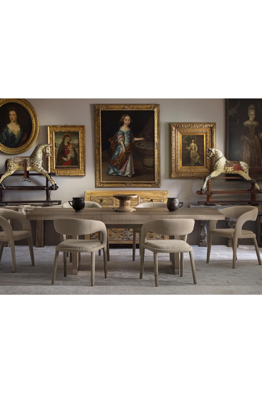 Wooden Ash Extending Dining Table | Andrew Martin Raffles