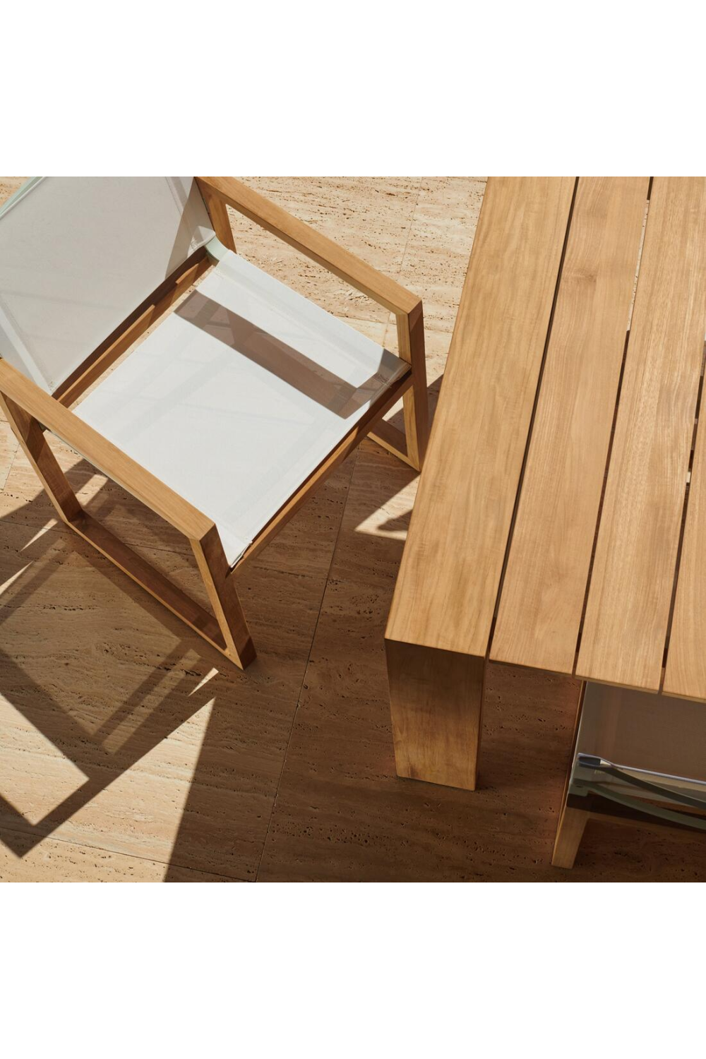 Slatted Teak Outdoor Dining Table | Andrew Martin Hayman | Oroa.com