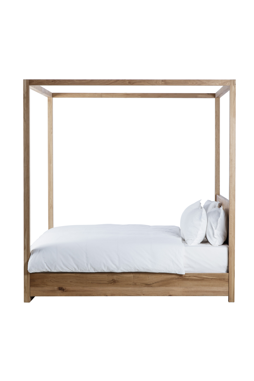 Reclaimed French Oak Poster King Bed | Andrew Martin Otis | Oroa.com